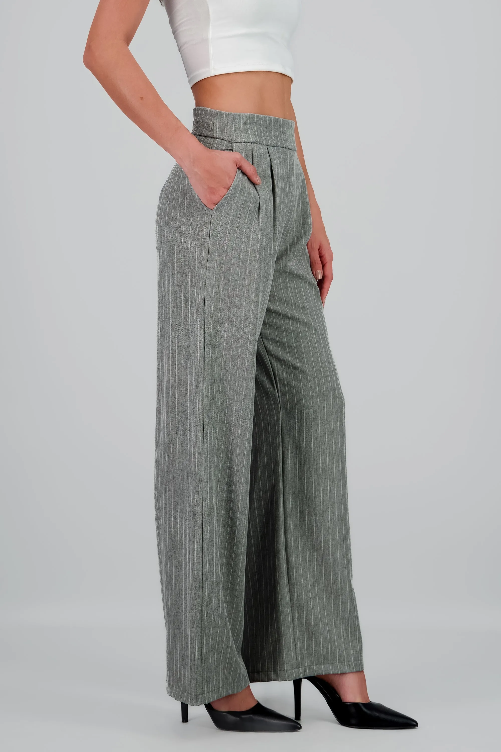Pantalon recto detalle rayas sold by Shasa product image thumbnail 3
