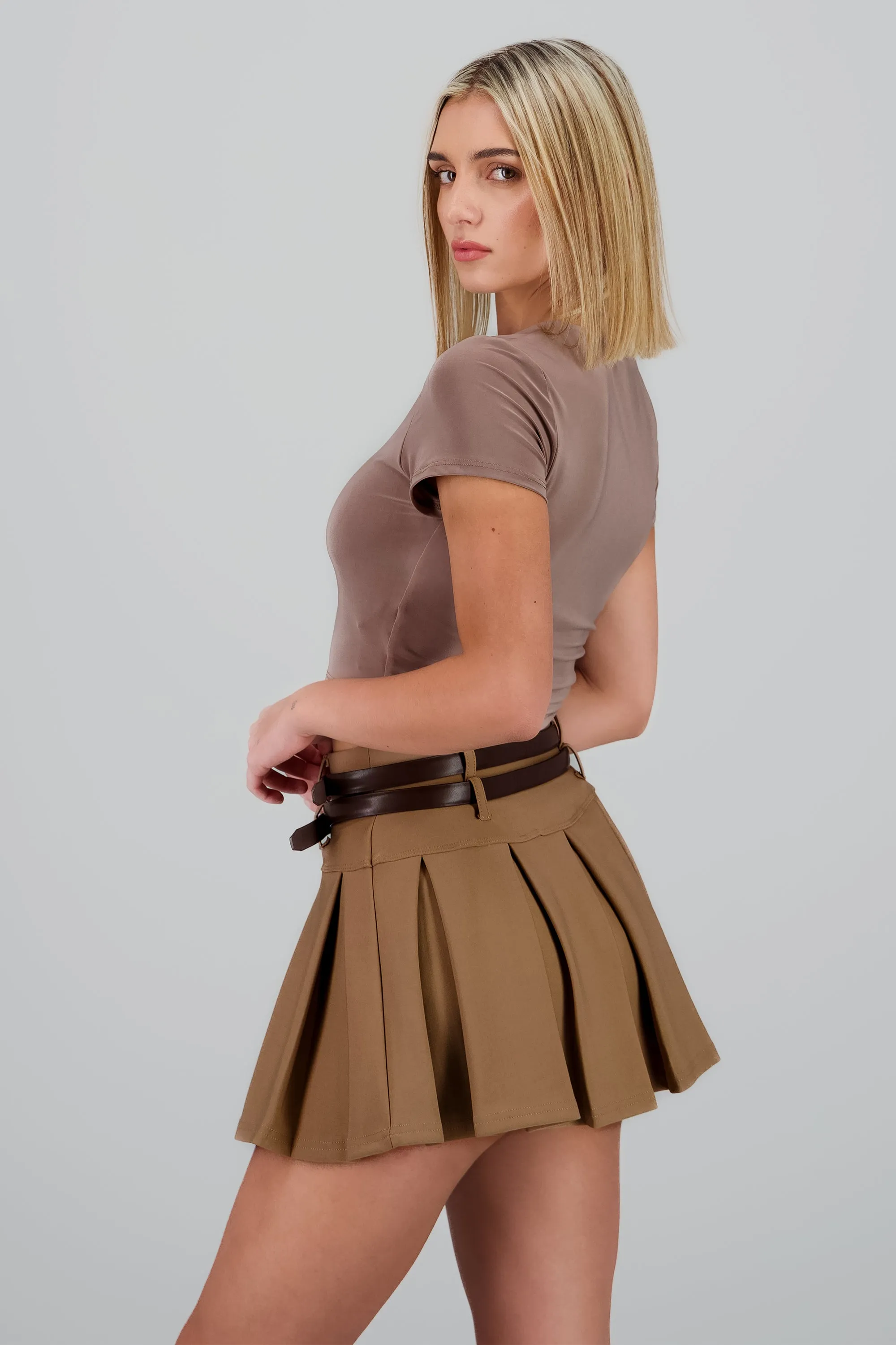 Top crop doble tela manga corta sold by Shasa product image thumbnail 3