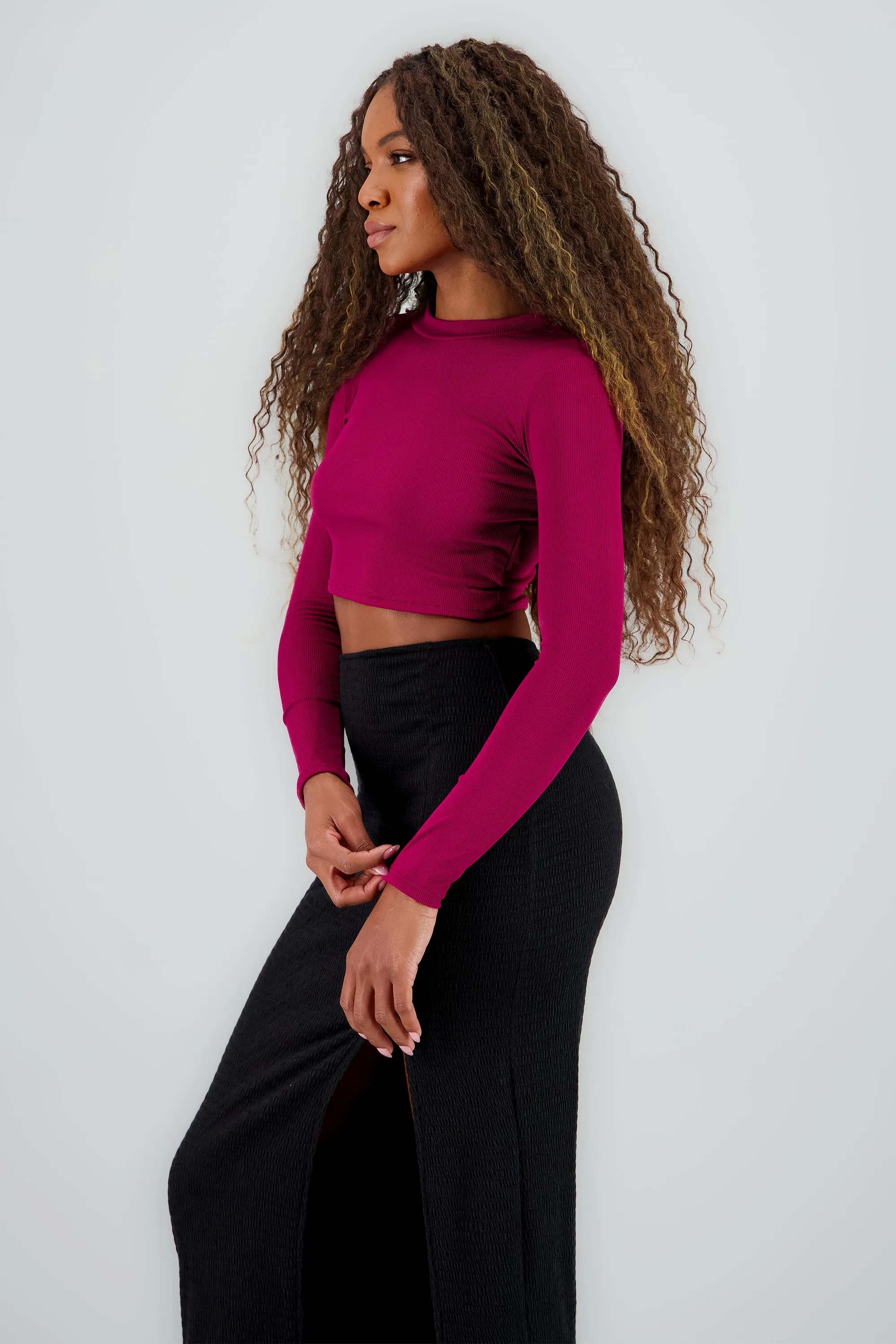 Top manga larga cuello alto sold by Shasa product image thumbnail 3