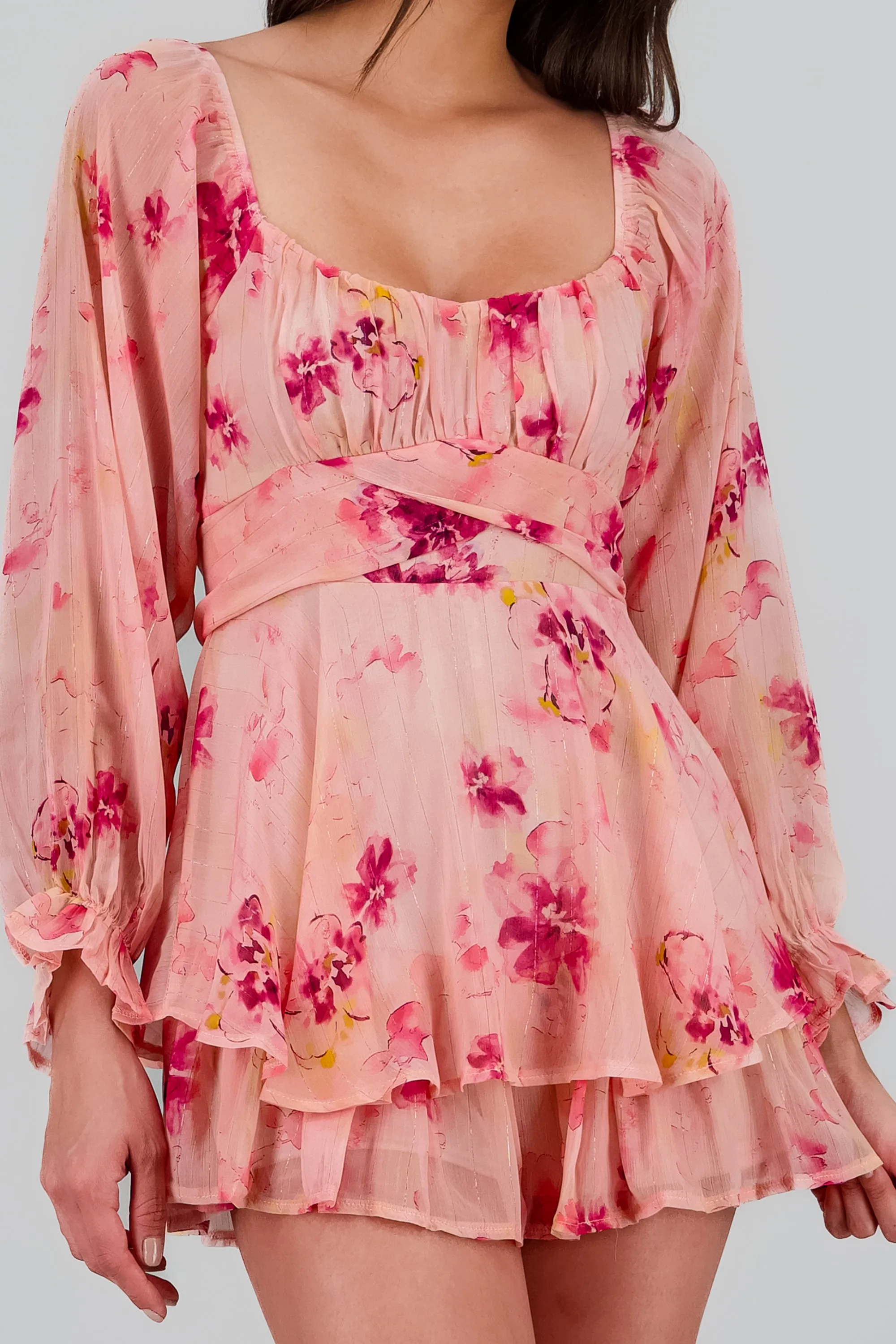 Vestido de flores de manga larga con olanes sold by Shasa product image thumbnail 5