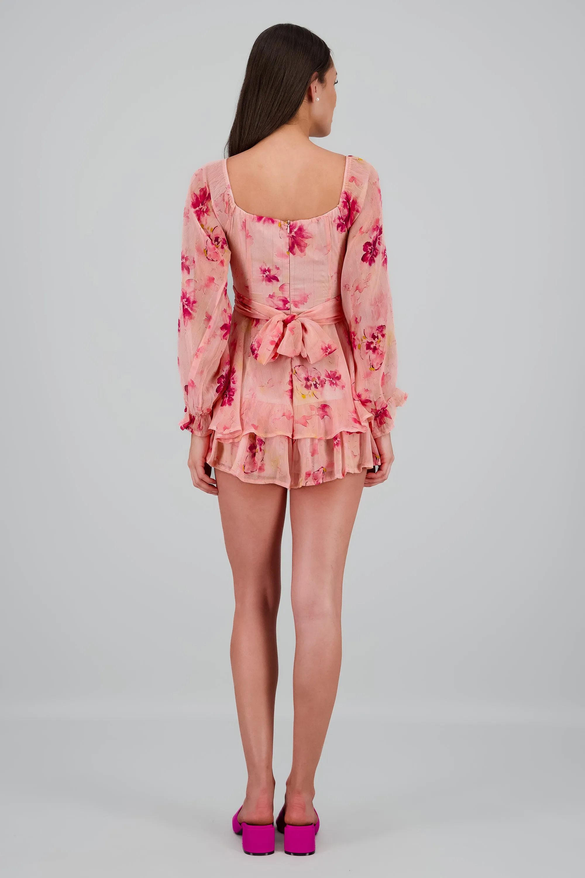 Vestido de flores de manga larga con olanes sold by Shasa product image thumbnail 3