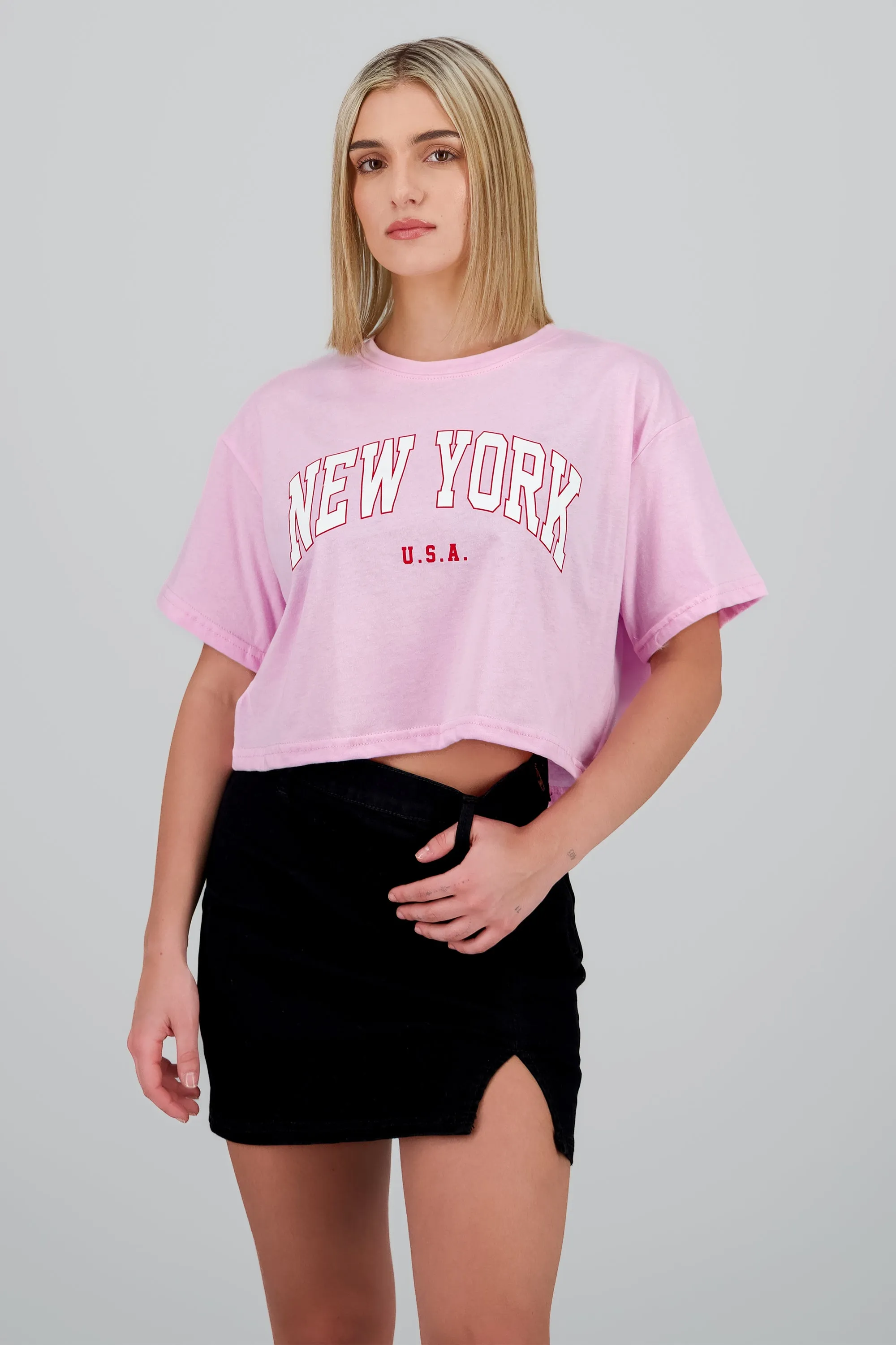 Playera boxy estampado new york sold by Shasa