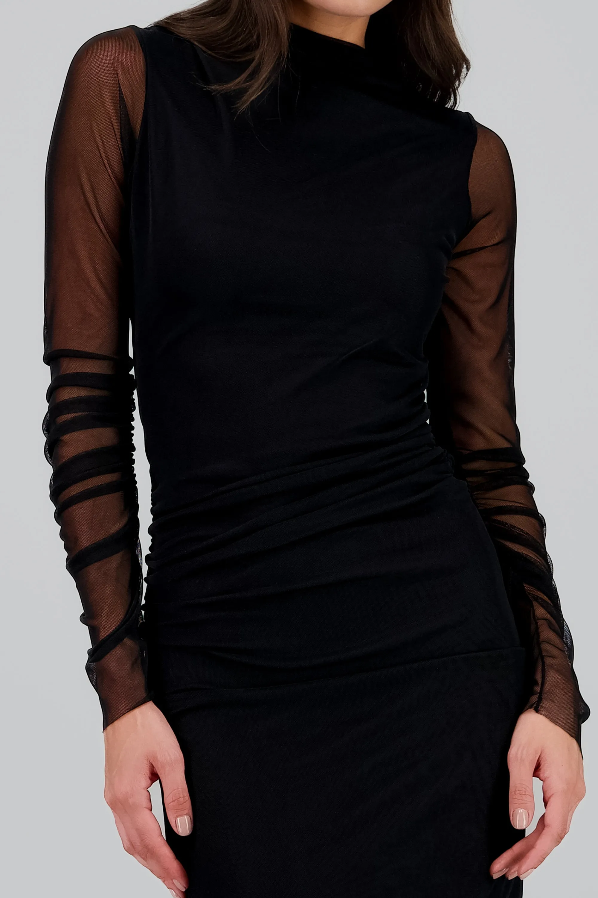 Vestido mesh maxi manga larga sold by Shasa product image thumbnail 5