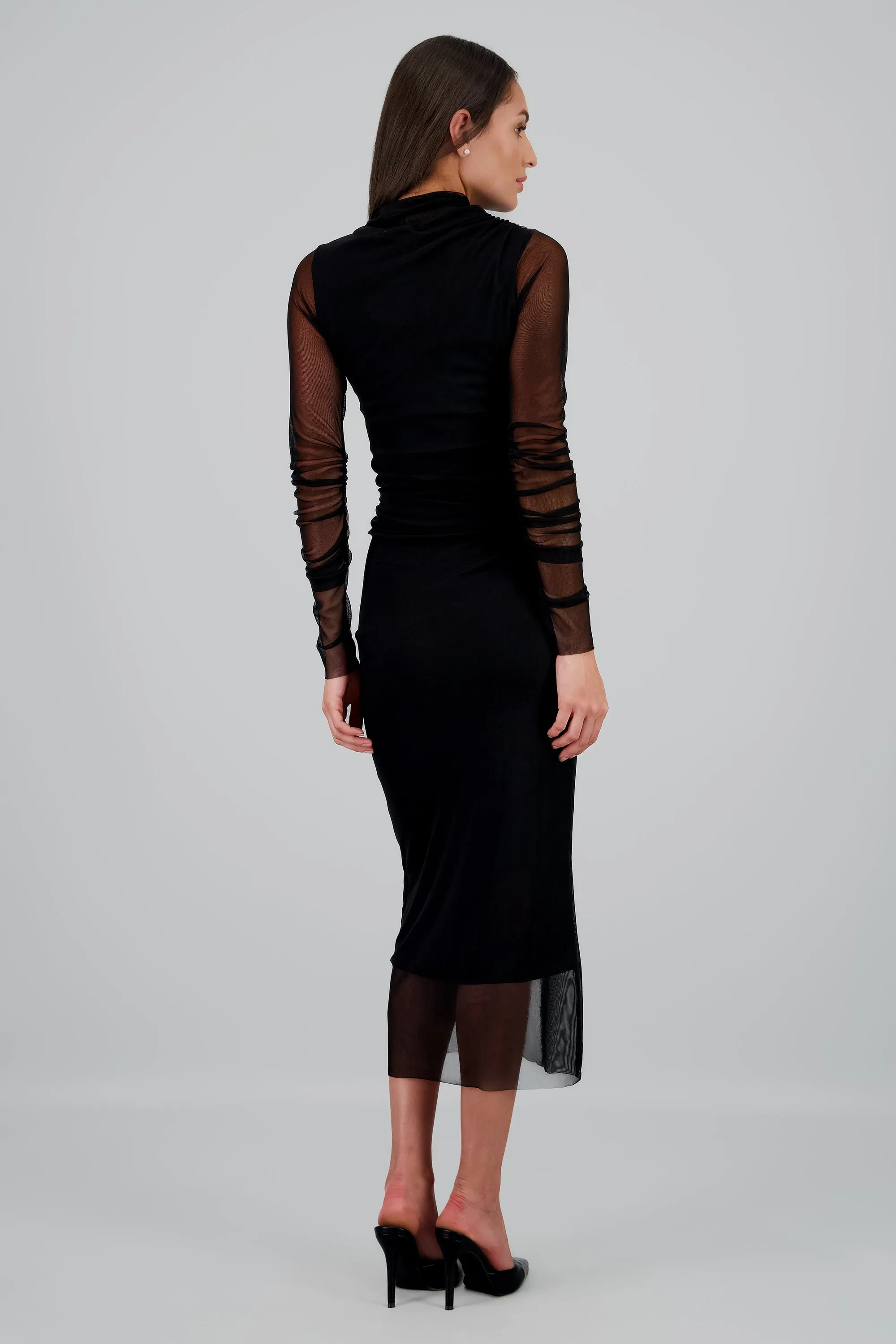 Vestido mesh maxi manga larga sold by Shasa product image thumbnail 4