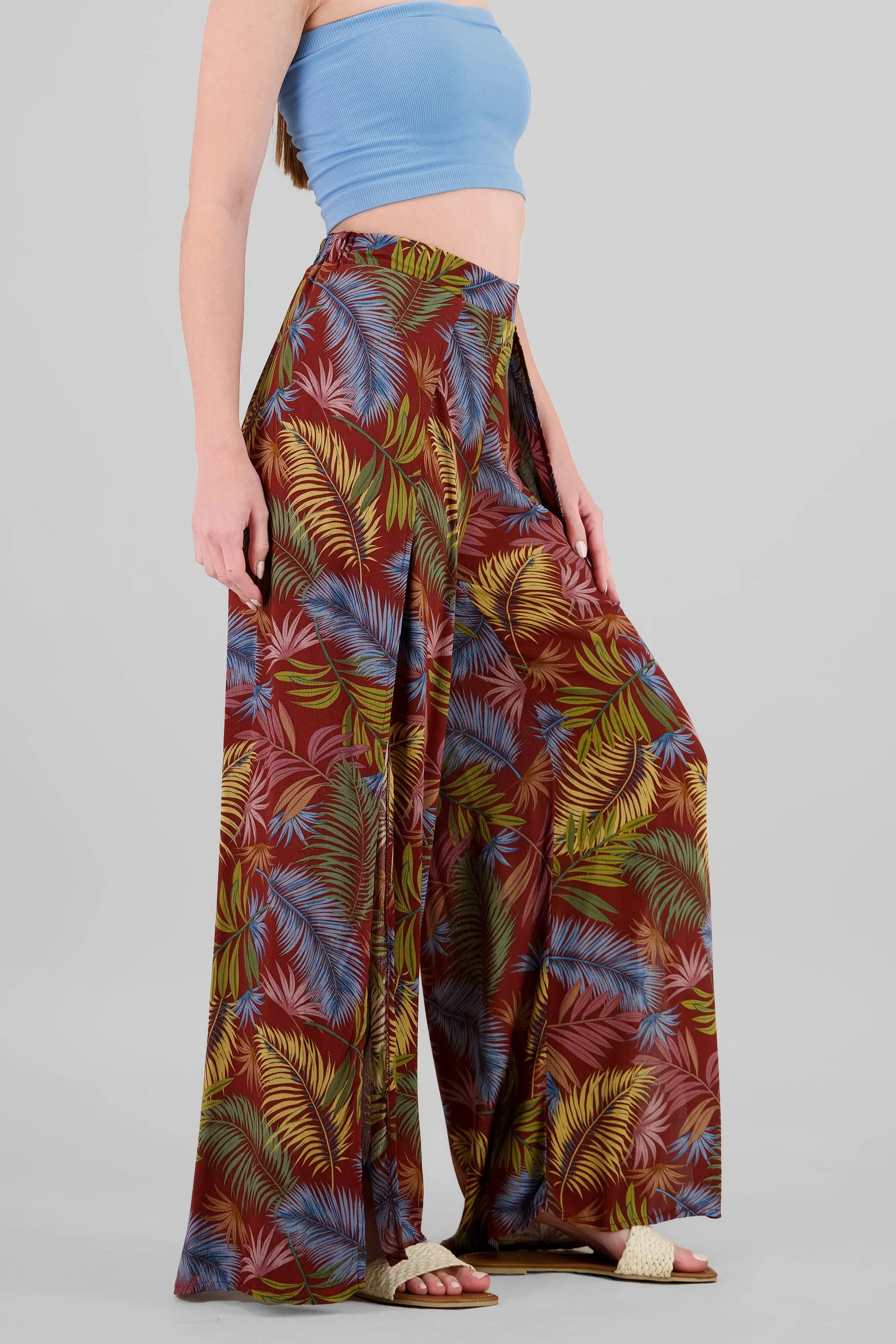 Pantalon pinzas estampado tropical sold by Shasa product image thumbnail 3