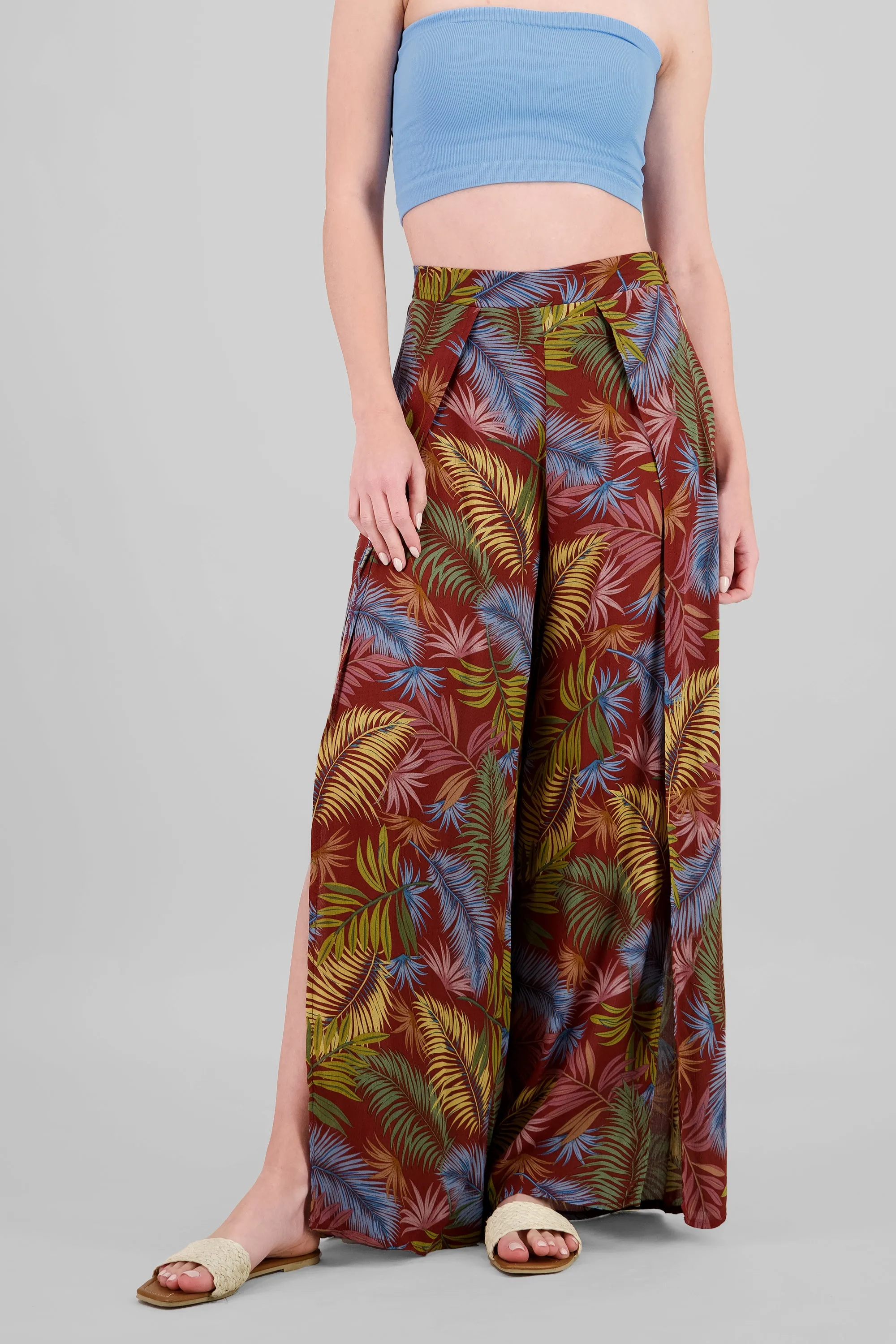 Pantalon pinzas estampado tropical sold by Shasa product image thumbnail 2