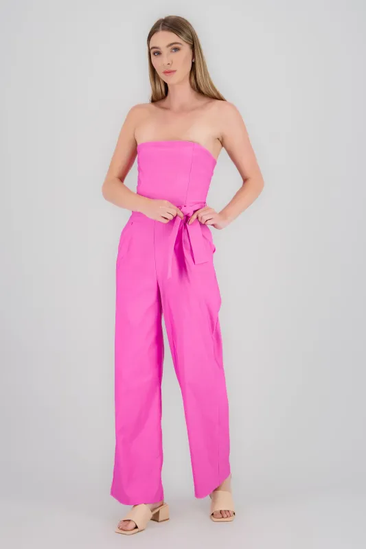 Jumpsuit strapless detalle cinturon sold by Shasa