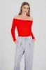 Bodysuit off shoulder manga larga rib sold by Shasa