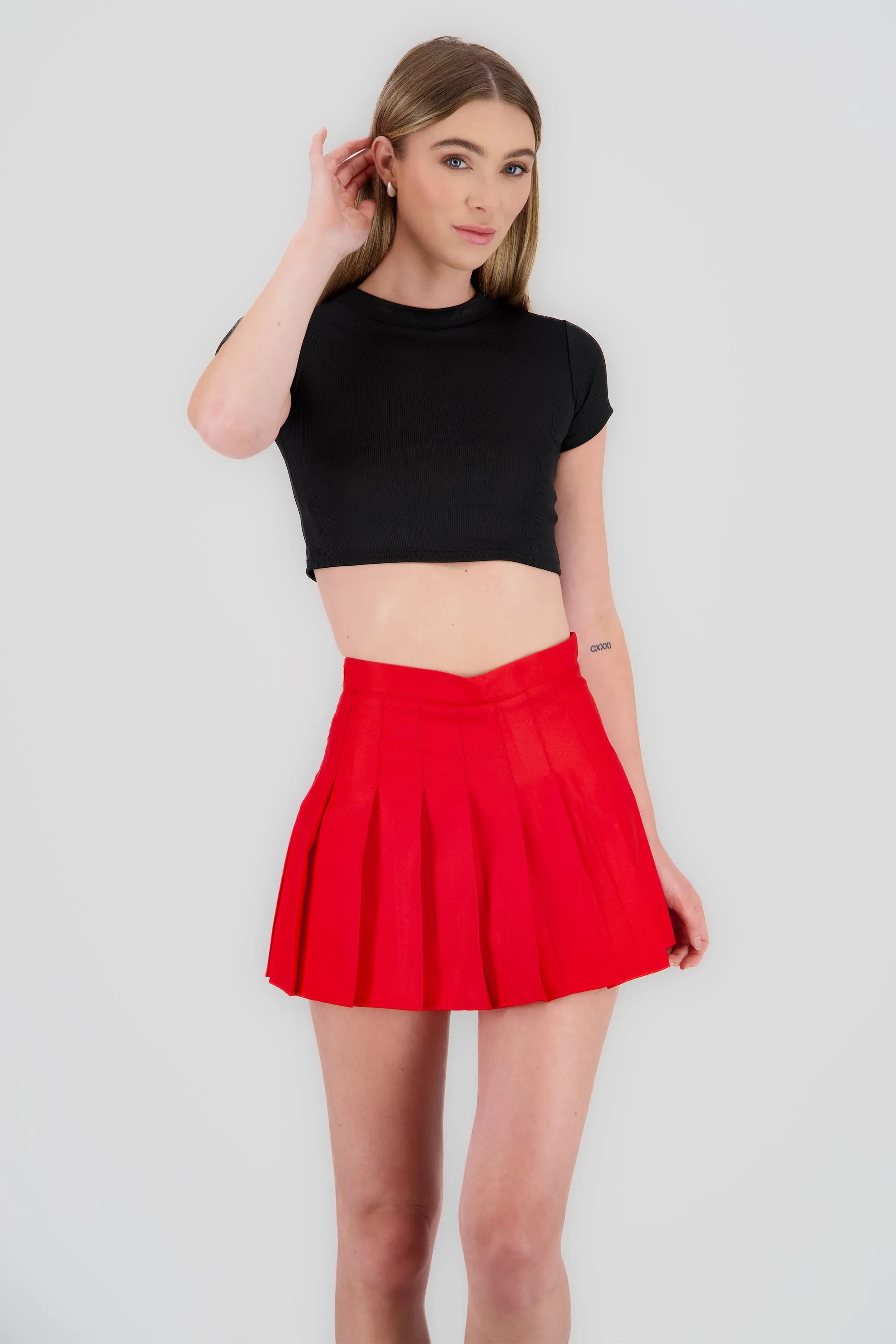 Top de manga corta de rib liso sold by Shasa product image thumbnail 2