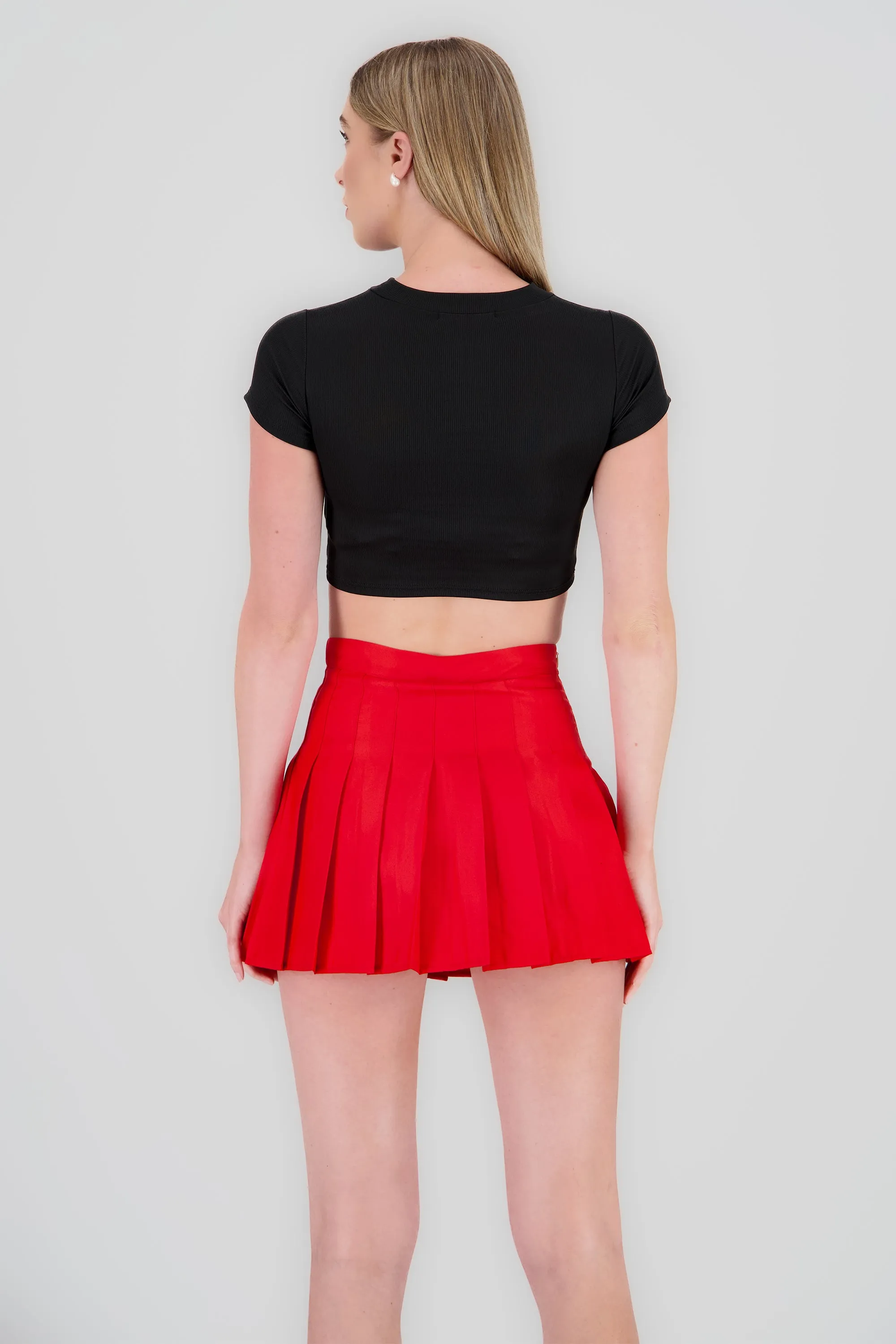 Top de manga corta de rib liso sold by Shasa product image thumbnail 4