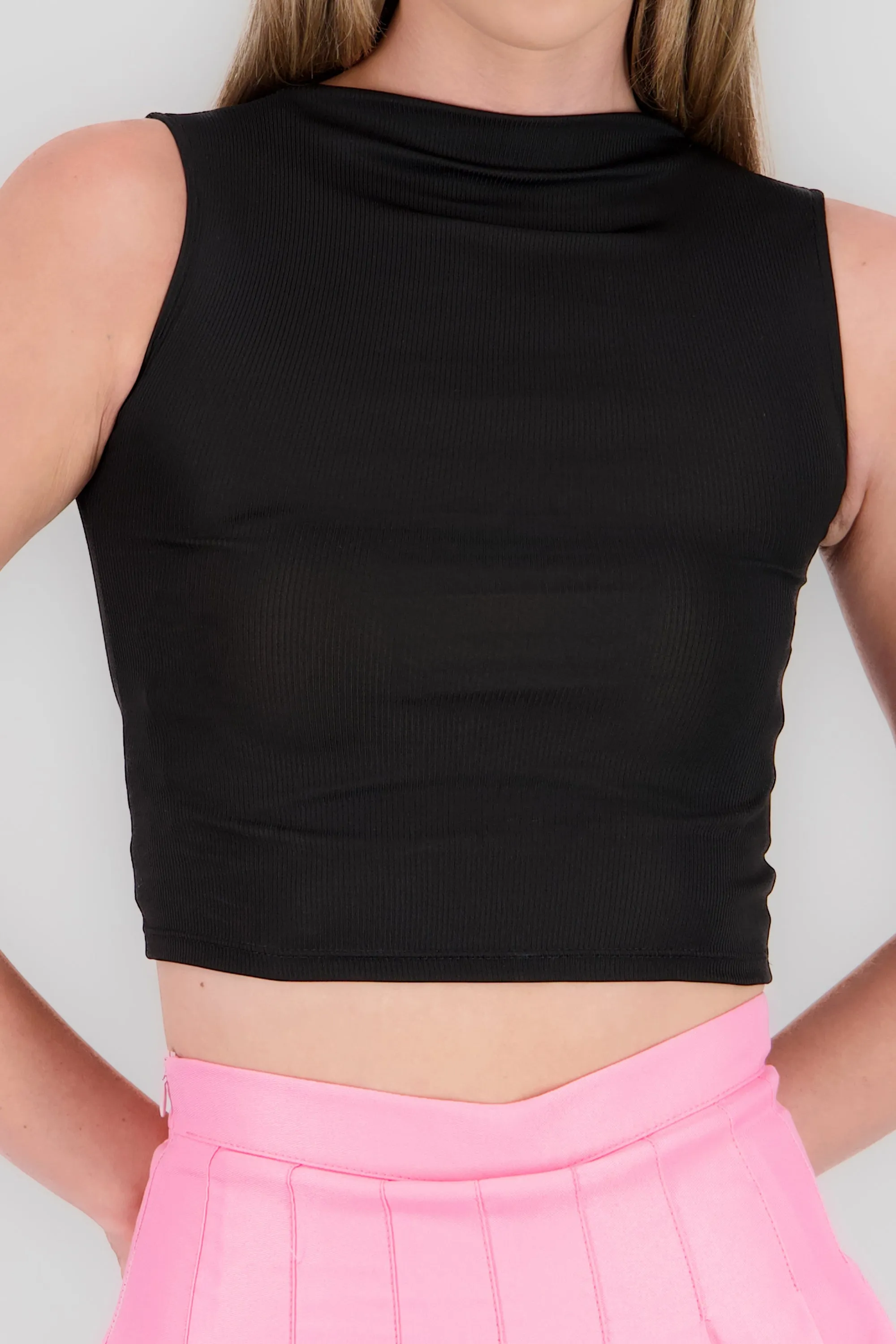 Top sin manga de rib liso sold by Shasa product image thumbnail 5