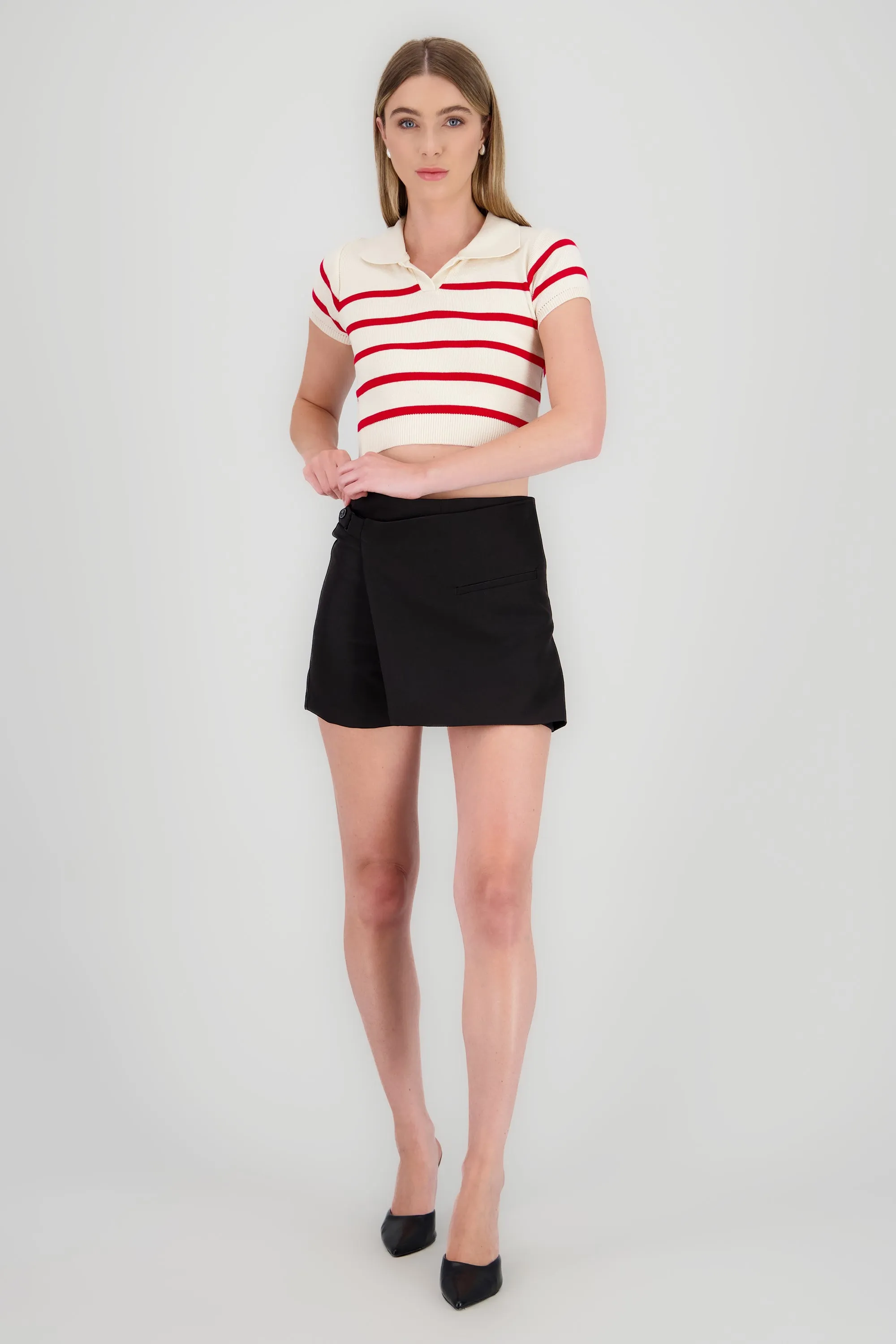 Falda short cruzado detalle vivo Hypsters sold by Shasa