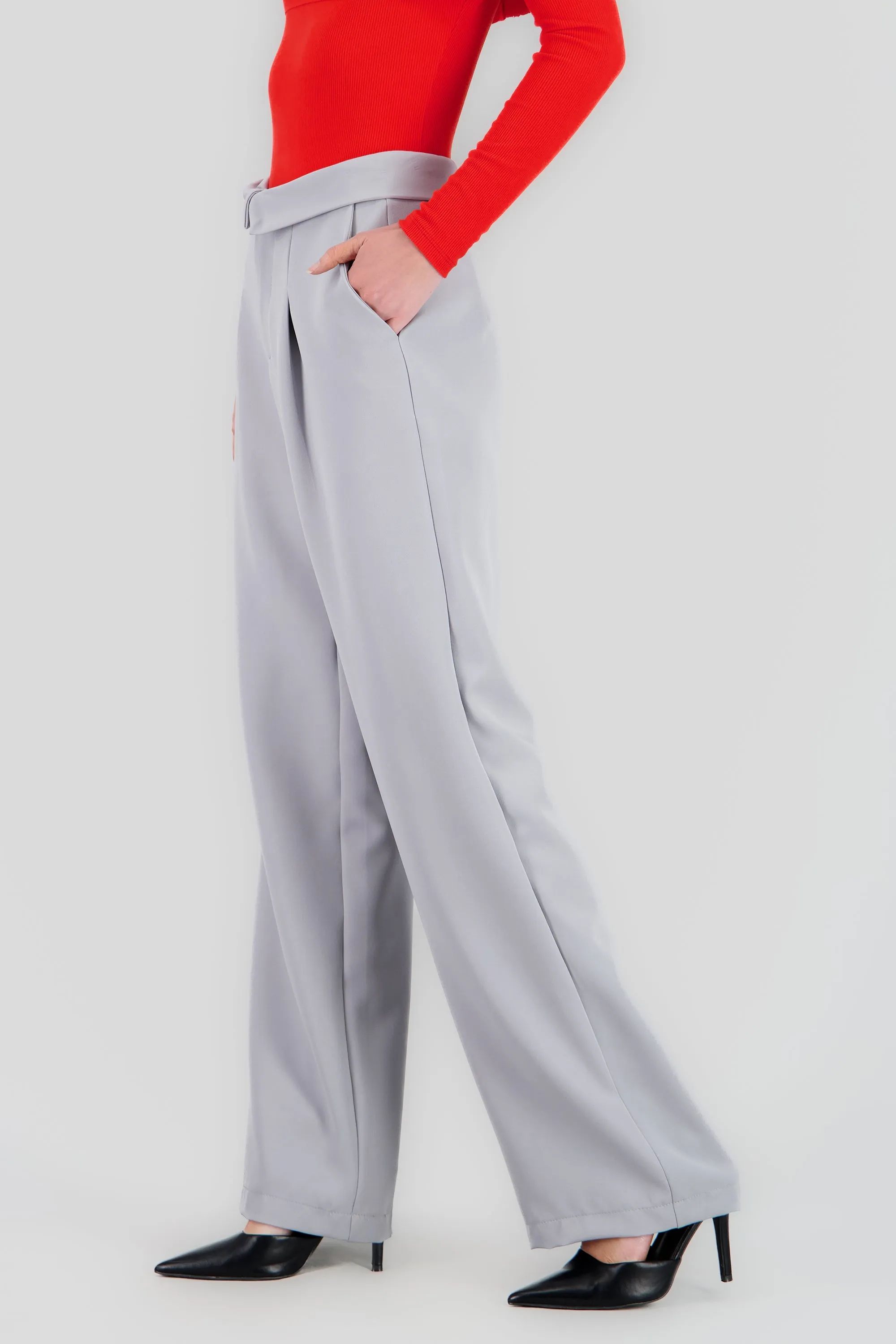 Pantalon recto liso detalle pretina sold by Shasa product image thumbnail 3