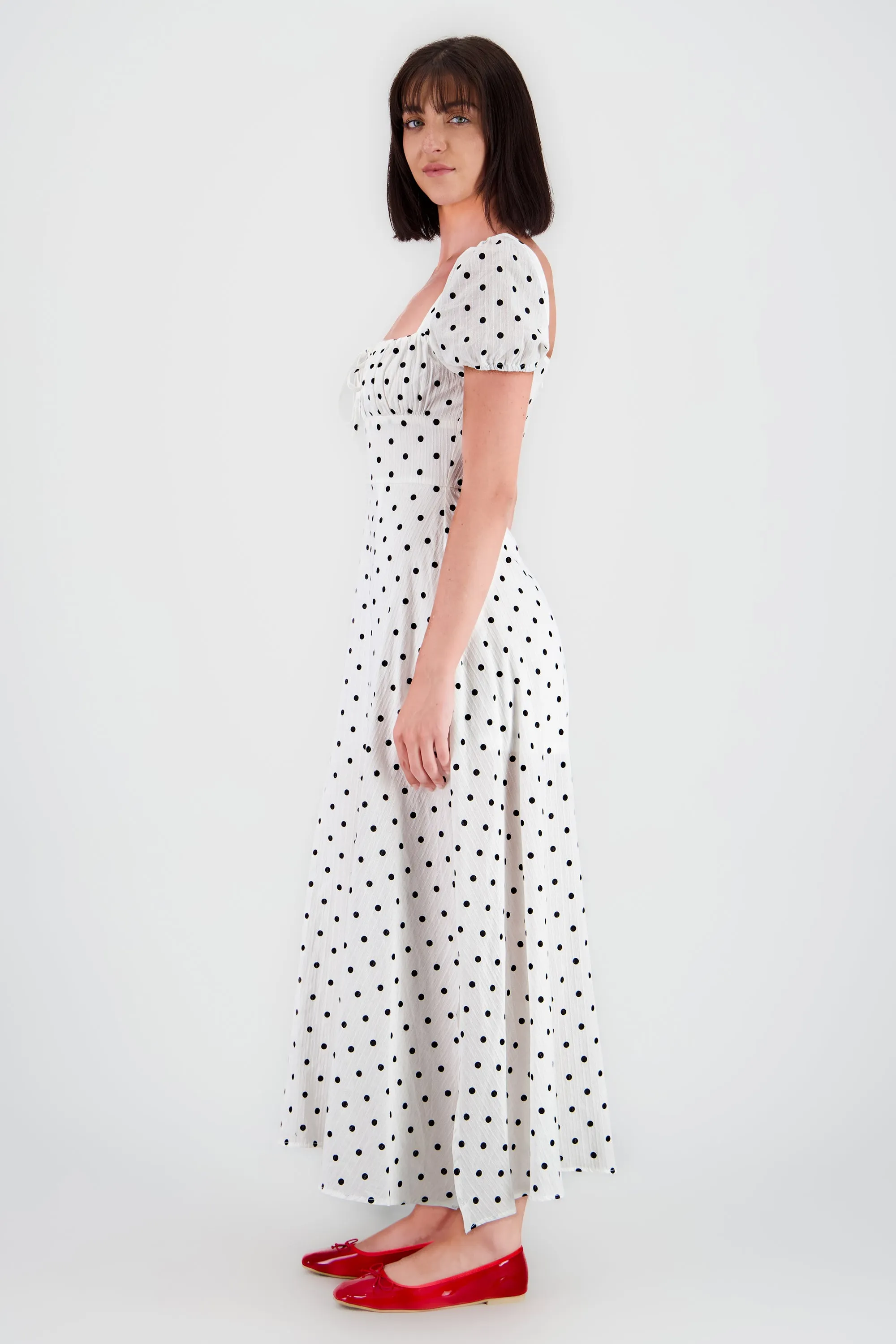 Vestido midi estampado polka sold by Shasa product image thumbnail 3