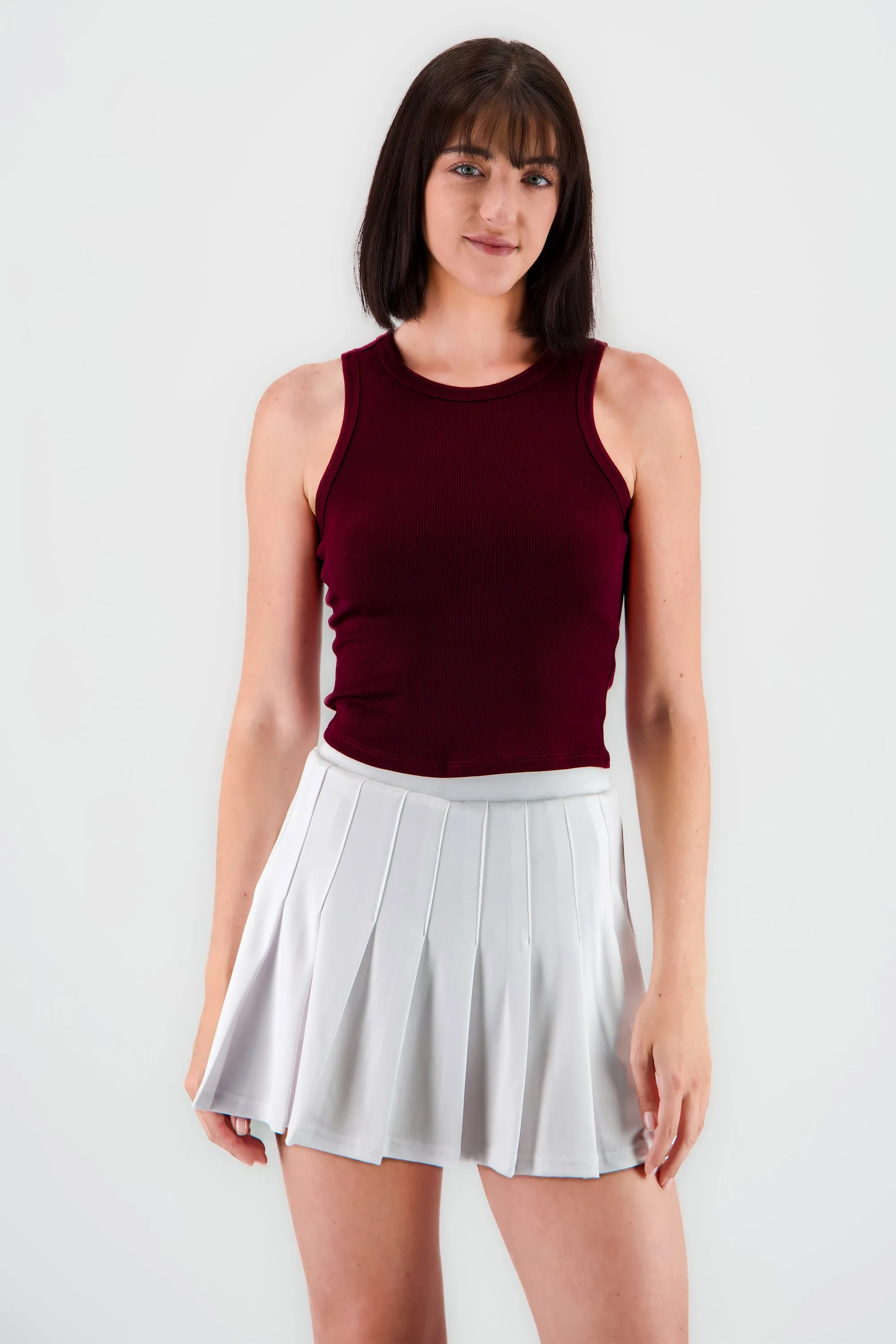 Top sin manga escote redondo rib sold by Shasa