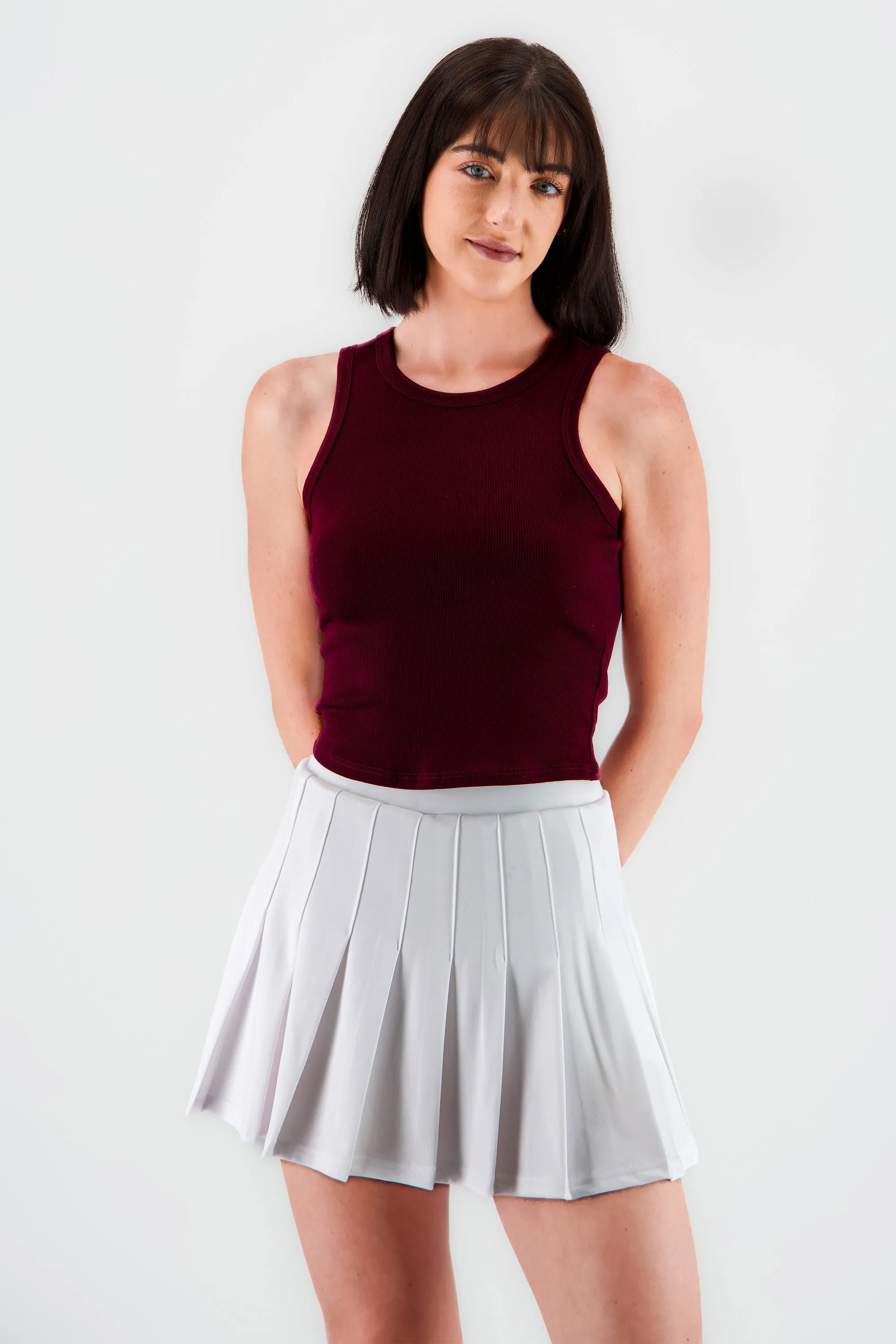 Top sin manga escote redondo rib sold by Shasa product image thumbnail 2