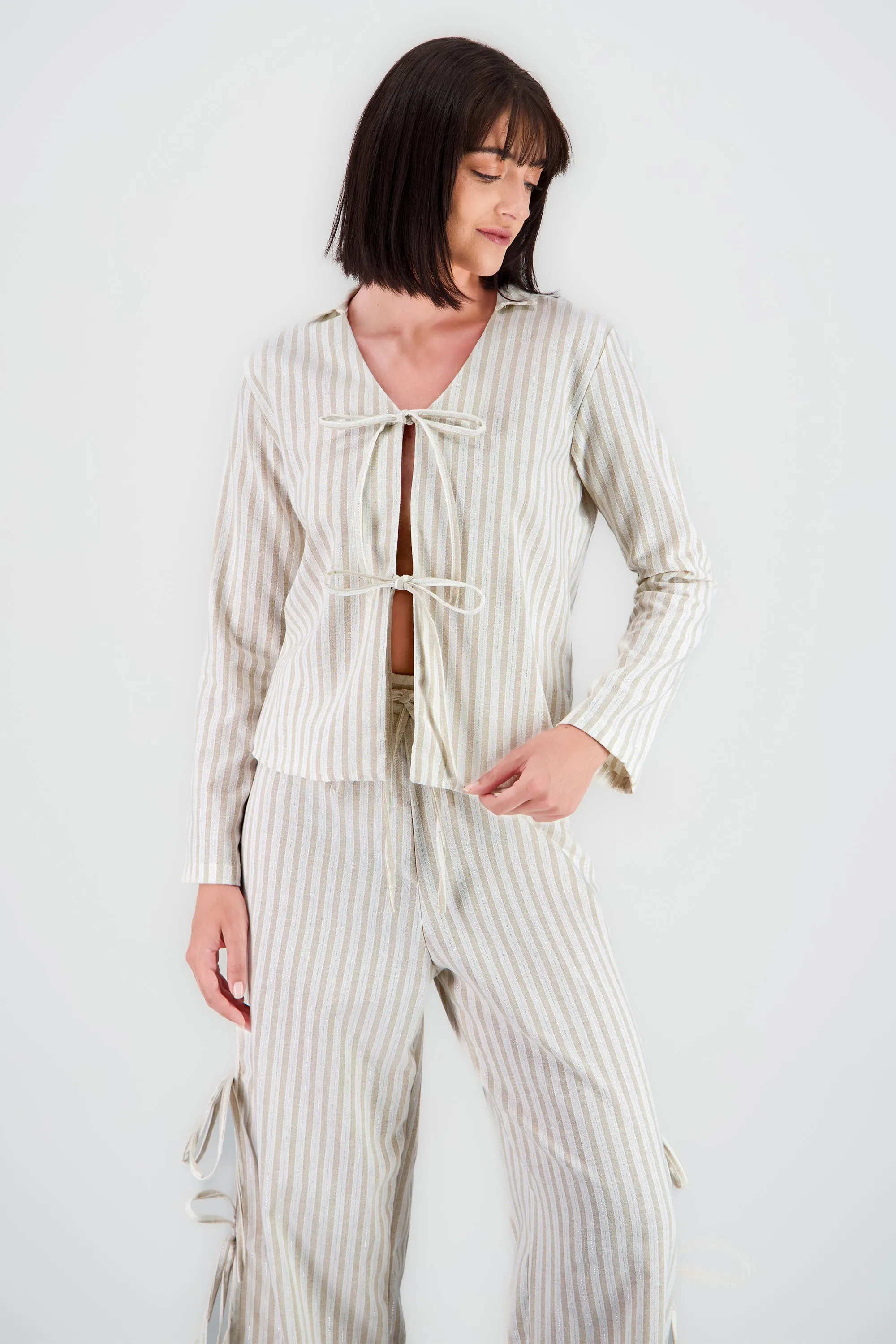 Camisa rayas detalle liston sold by Shasa product image thumbnail 2