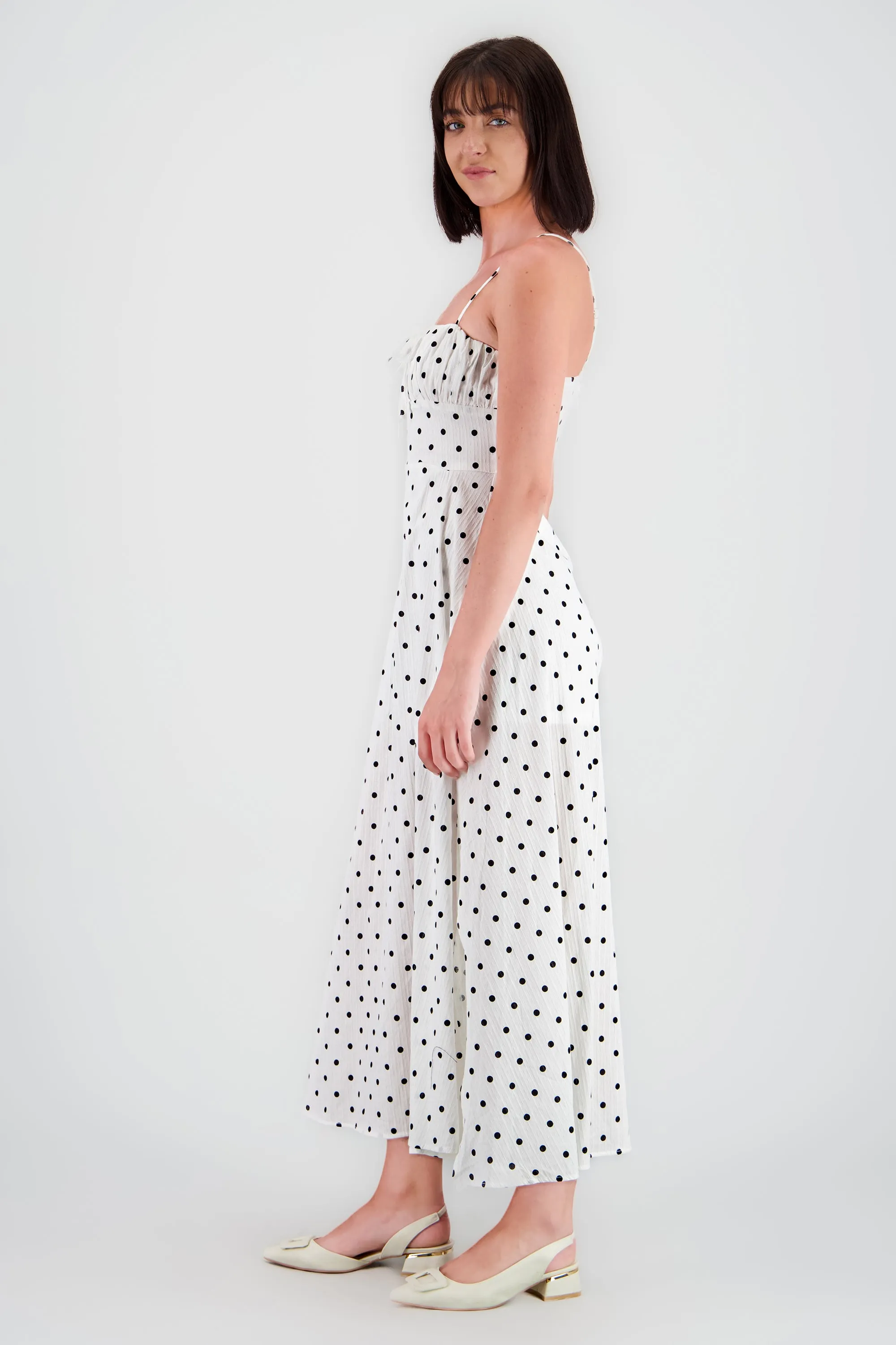 Vestido midi polka tirantes sold by Shasa product image thumbnail 3