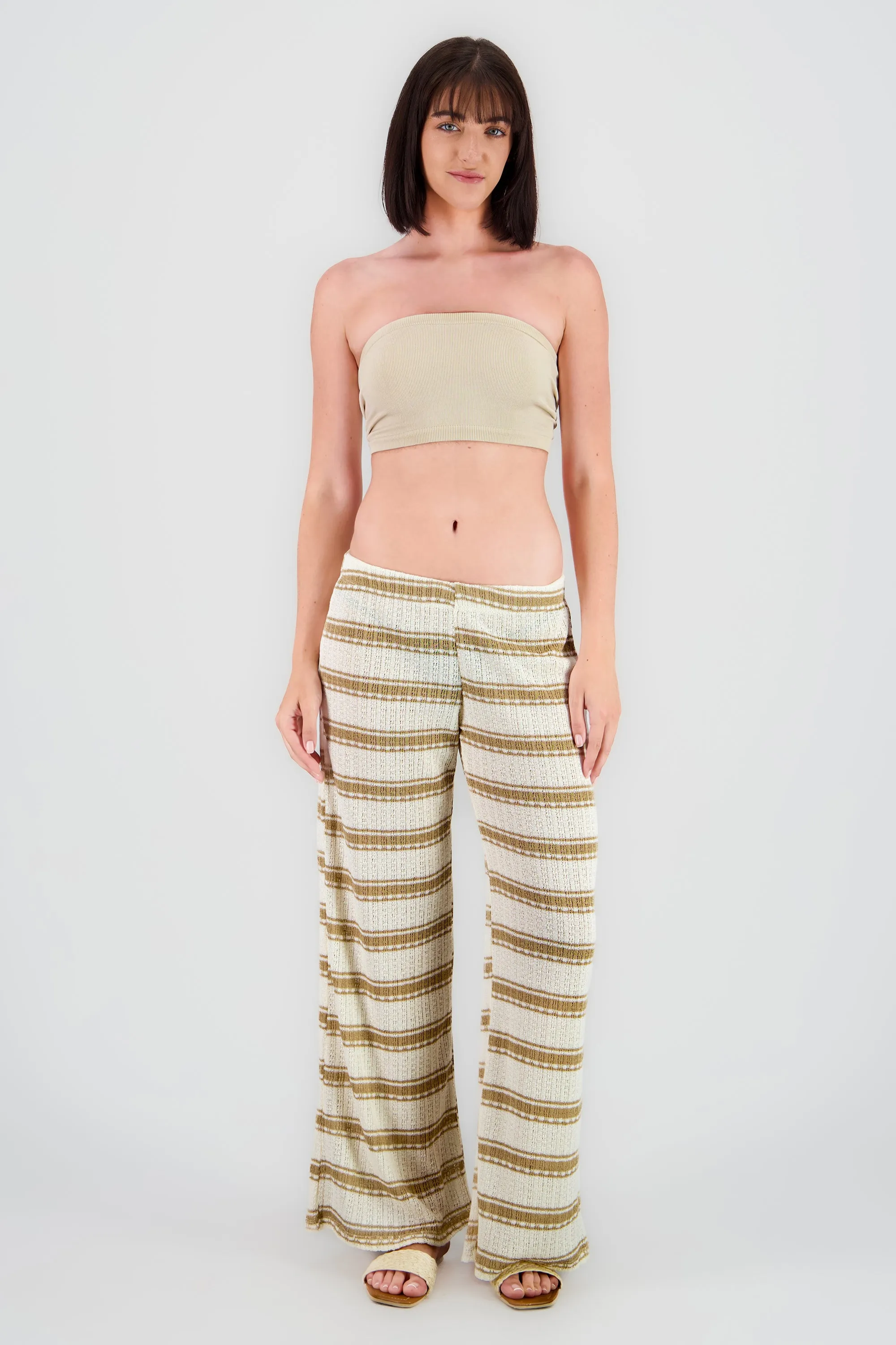 Pantalon crochet rayas amplio sold by Shasa