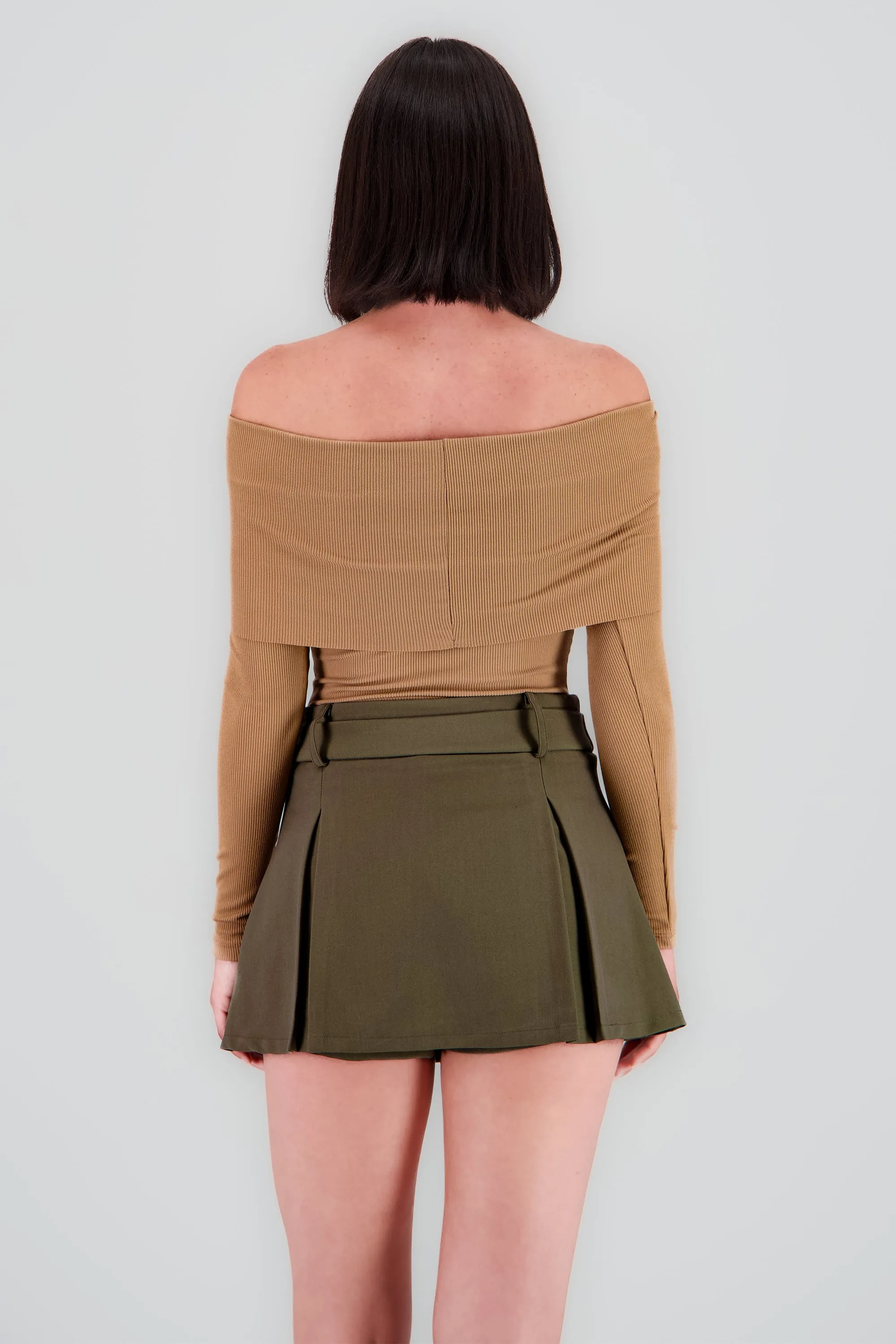 Bodysuit off shoulder manga larga rib sold by Shasa product image thumbnail 4