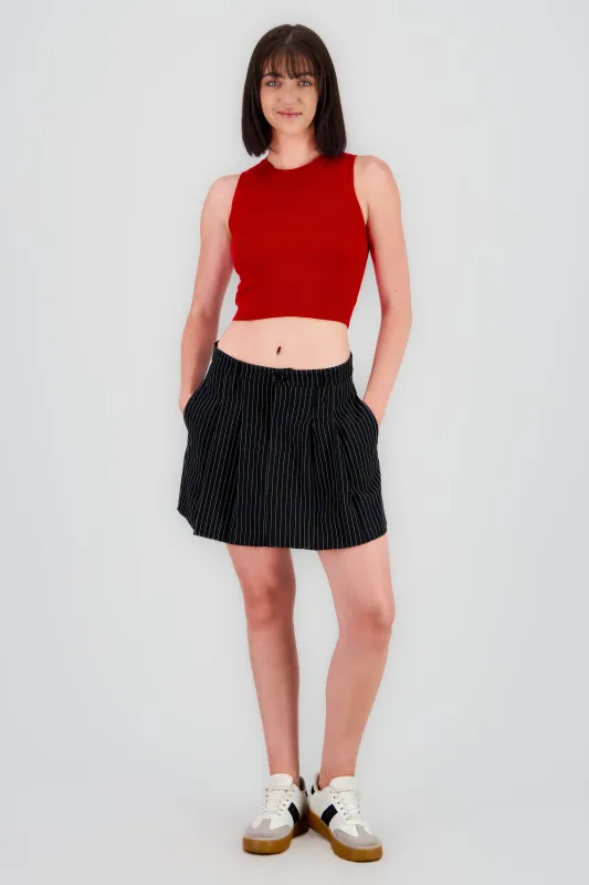 Falda mini detalle tablones boton sold by Shasa