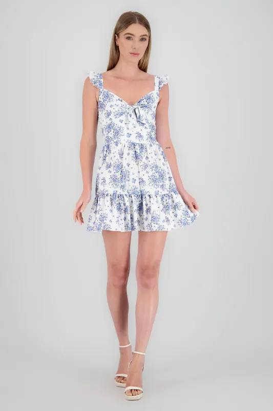 Vestido mini detalle lazo tirante olanes sold by Shasa