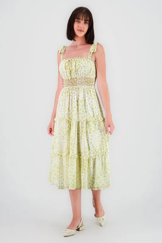 Vestido Maxi Flores sold by Shasa