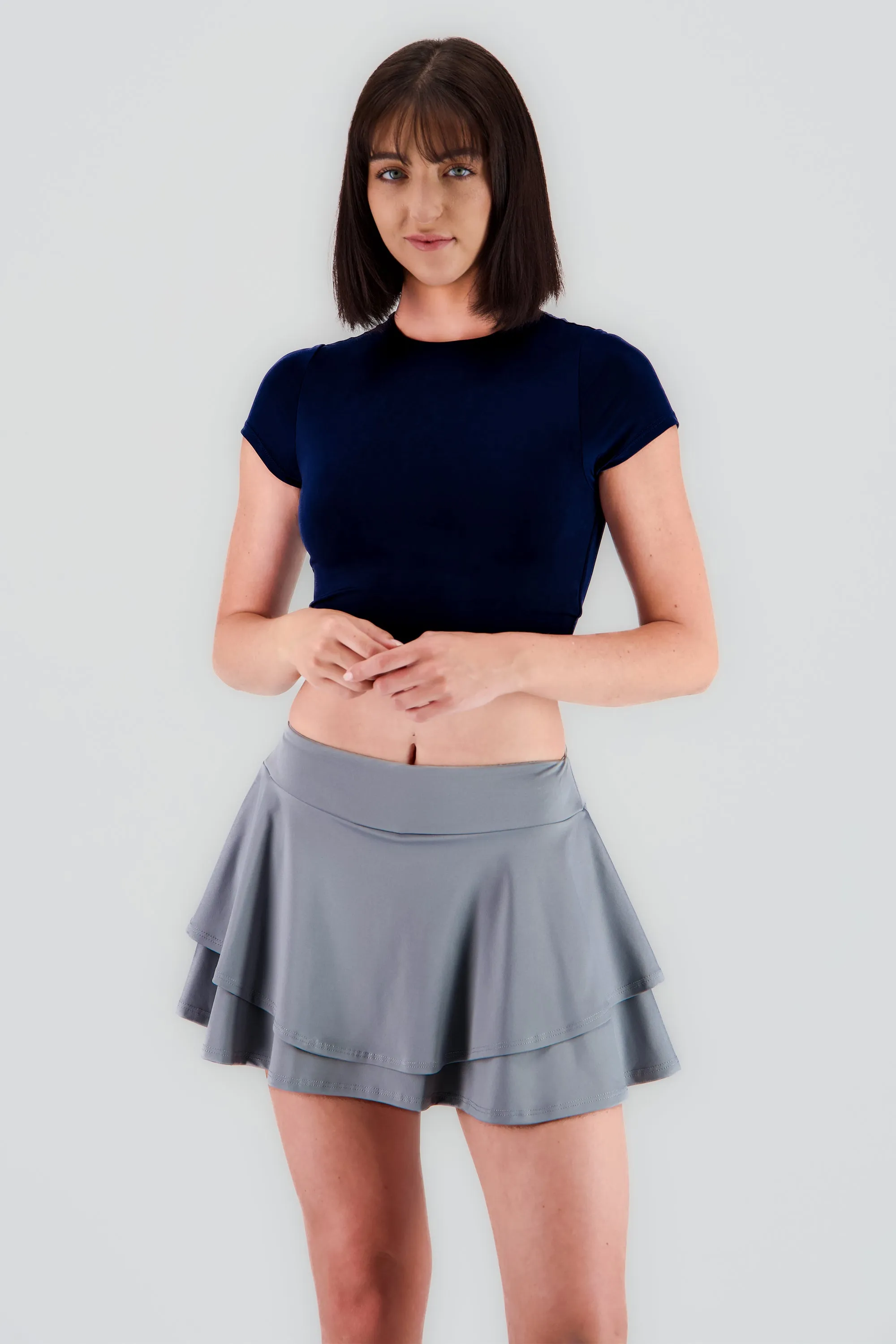 Top crop doble tela manga corta sold by Shasa product image thumbnail 2