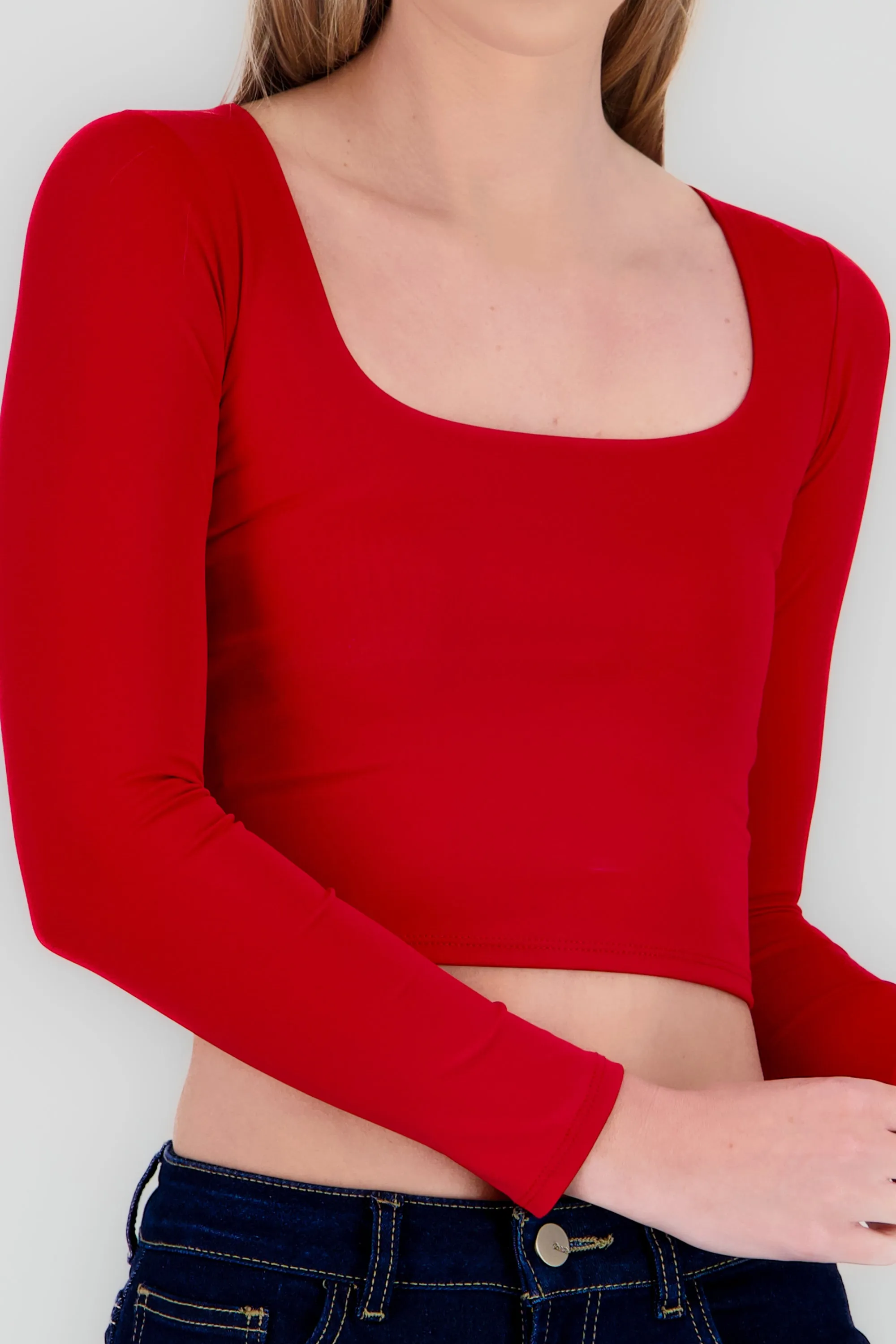 Top escote cuadrado con manga larga sold by Shasa product image thumbnail 5