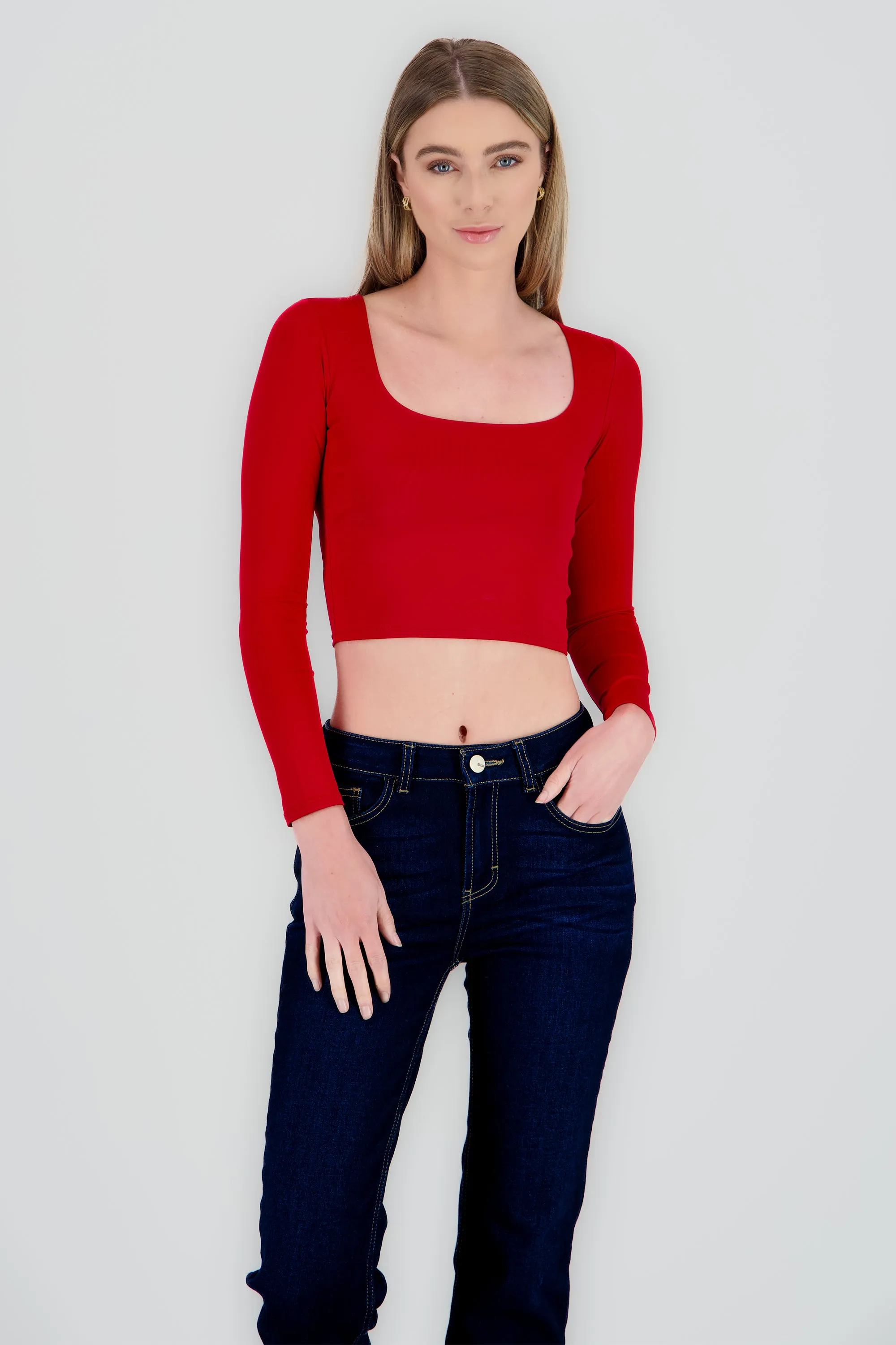 Top escote cuadrado con manga larga sold by Shasa product image thumbnail 2