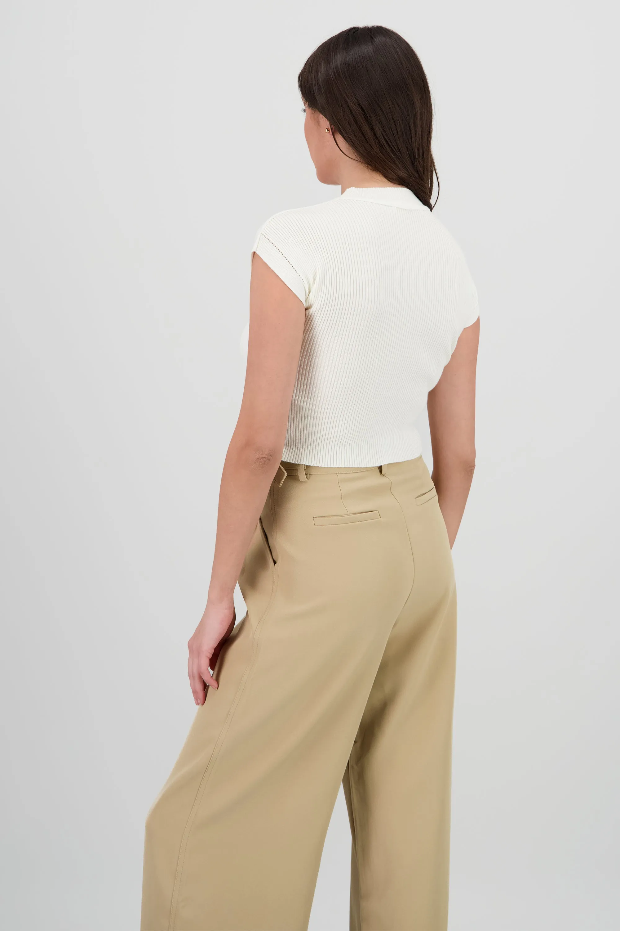 Top tejido acanalado manga corto sold by Shasa product image thumbnail 4