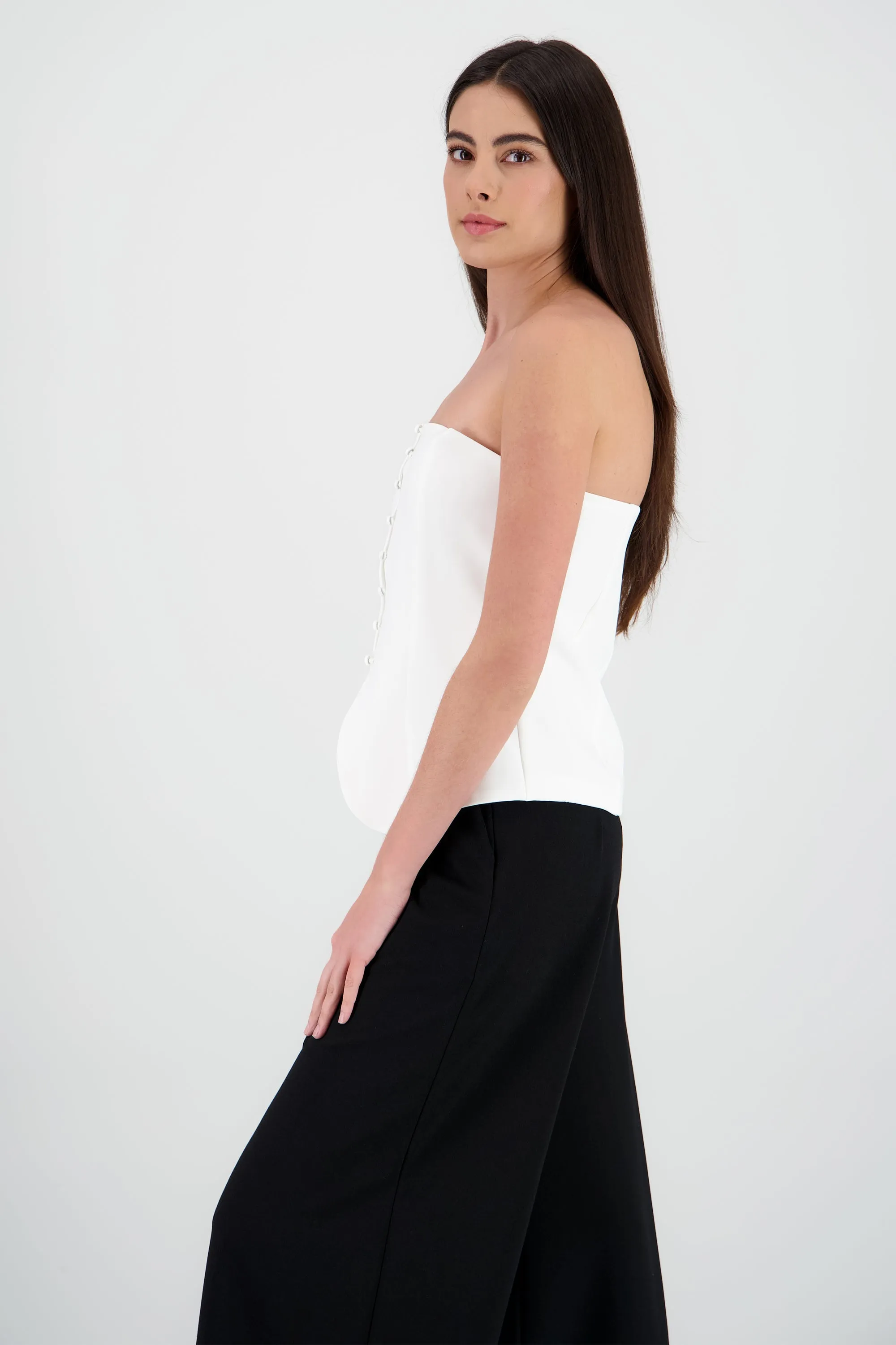 Top strapless con botones chicos Hypsters sold by Shasa product image thumbnail 3