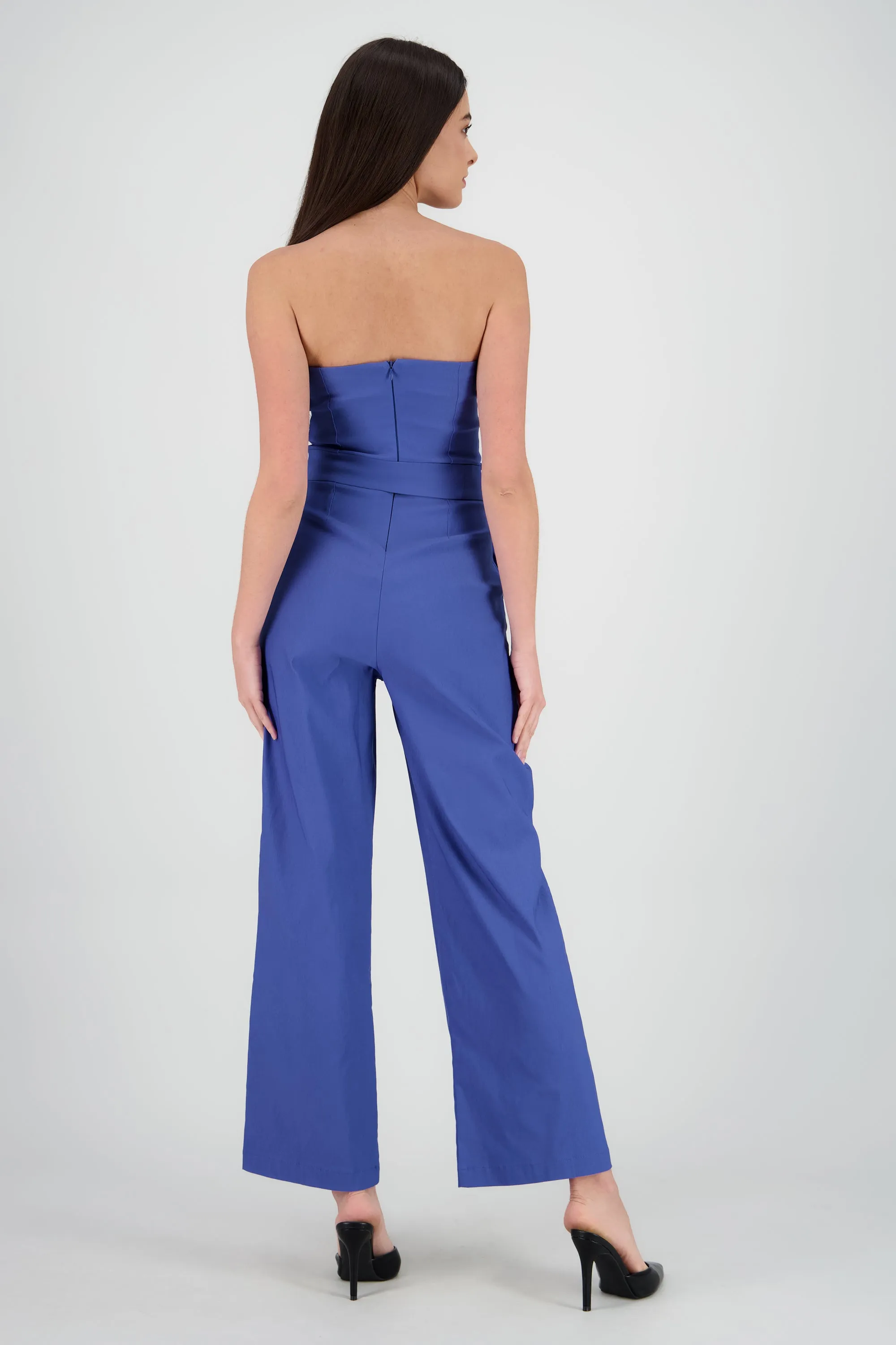Jumpsuit strapless detalle cinturon sold by Shasa product image thumbnail 4