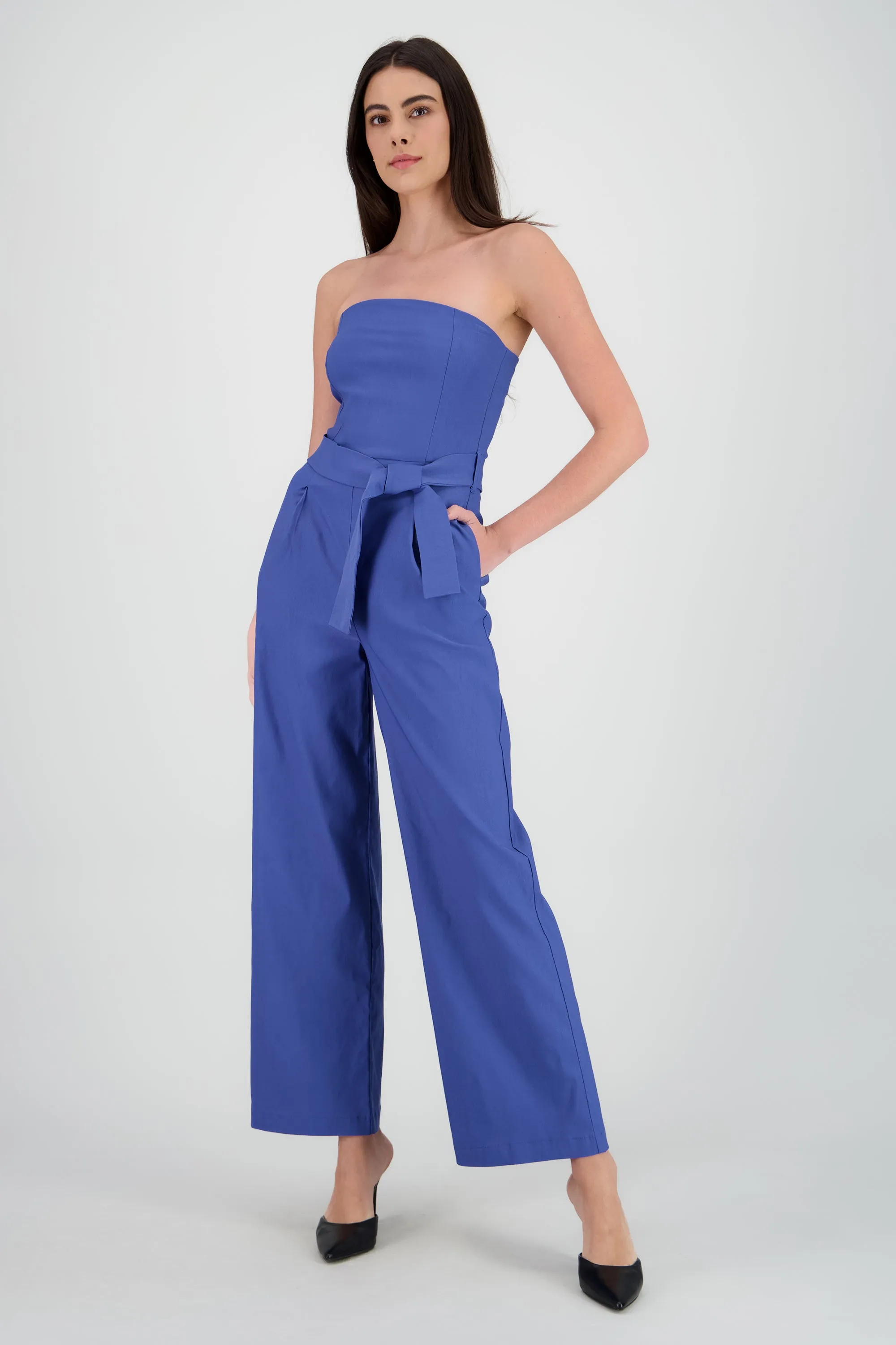Jumpsuit strapless detalle cinturon sold by Shasa product image thumbnail 2