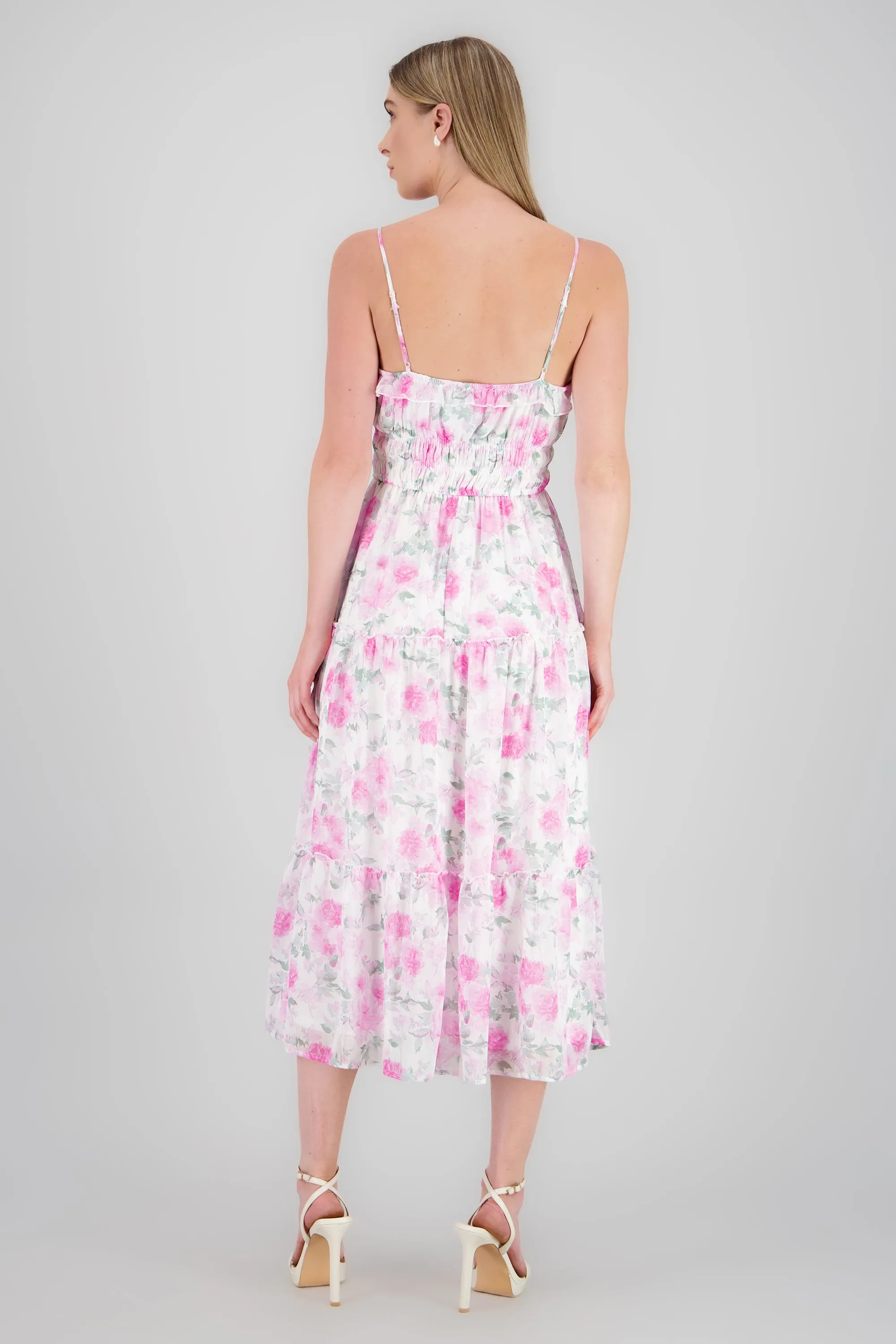 Vestido maxi olanes etampado flores sold by Shasa product image thumbnail 4