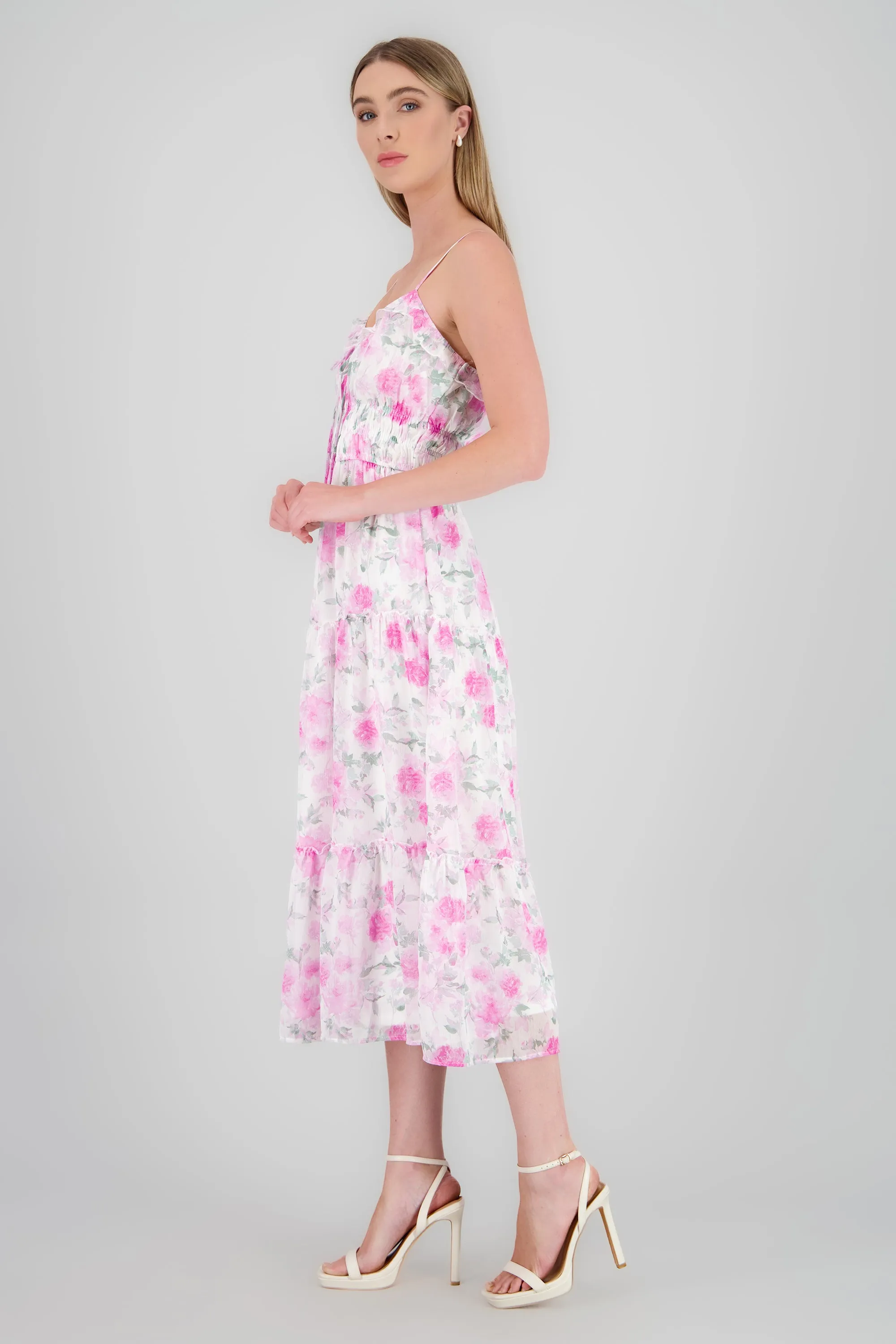Vestido maxi olanes etampado flores sold by Shasa product image thumbnail 3