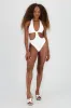 Traje de baño escote v cutouts sold by Shasa