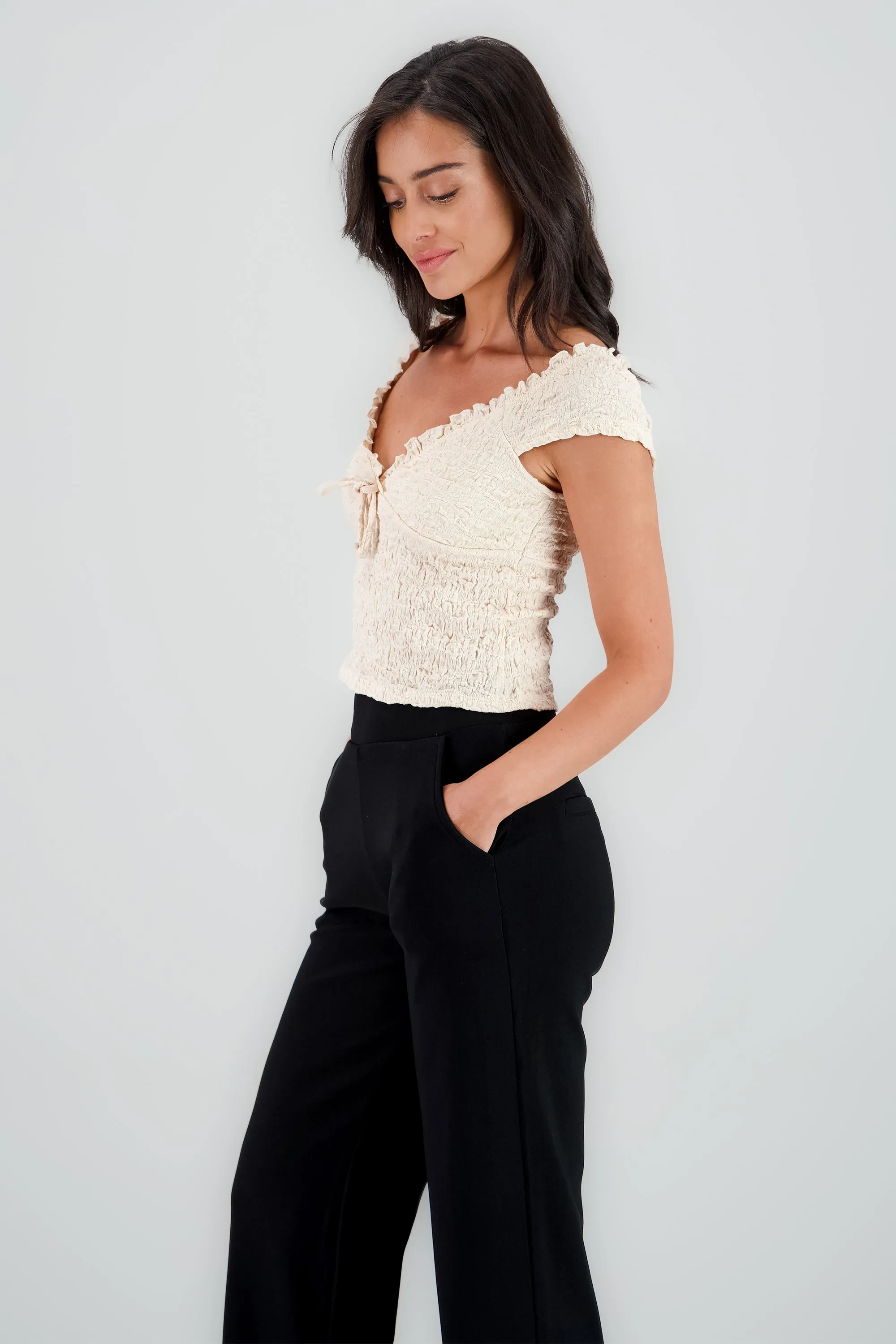 Top textura manga corta sold by Shasa product image thumbnail 3