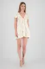 Vestido mini escote V popleina bordada Hypsters sold by Shasa