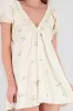 Vestido mini escote V popleina bordada Hypsters sold by Shasa