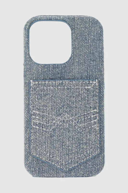 Funda cel i14 pro bolsillo denim sold by Shasa