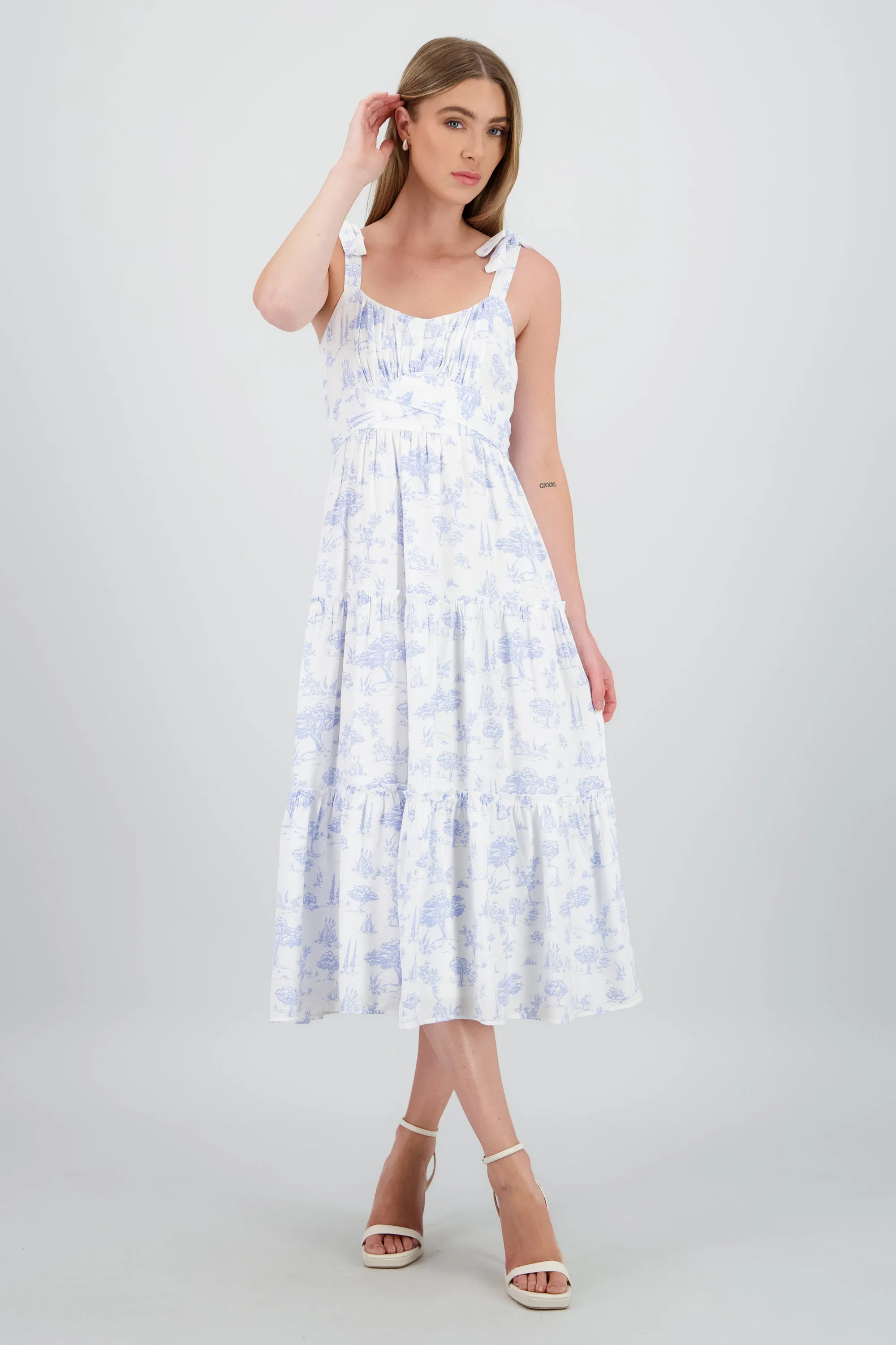 Vestido maxi estampado naturaleza sold by Shasa