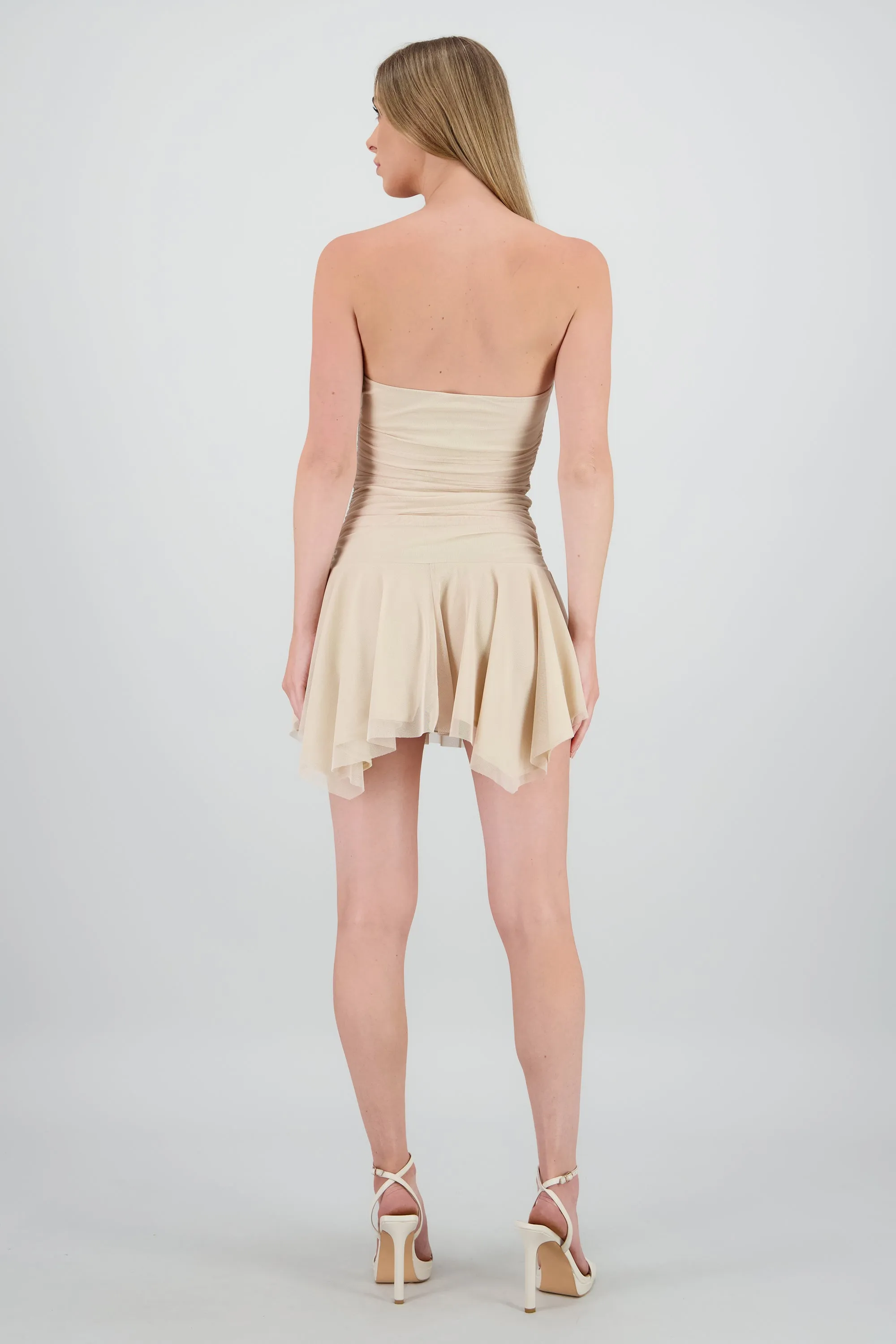 Vestido mini asimetrico de mesh sold by Shasa product image thumbnail 4