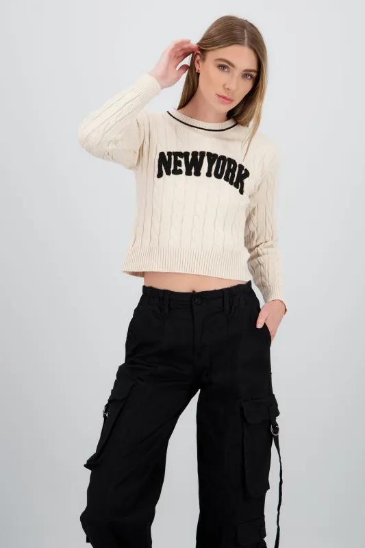 Sueter de tacto suave new york sold by Shasa