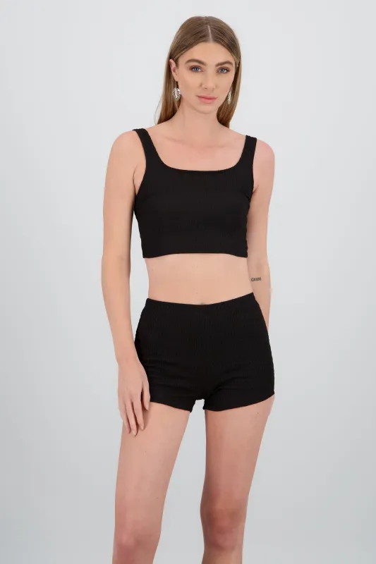 Crop top tirantes textura sold by Shasa