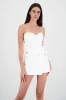 Top strapless escote corazon detalle abertura sold by Shasa