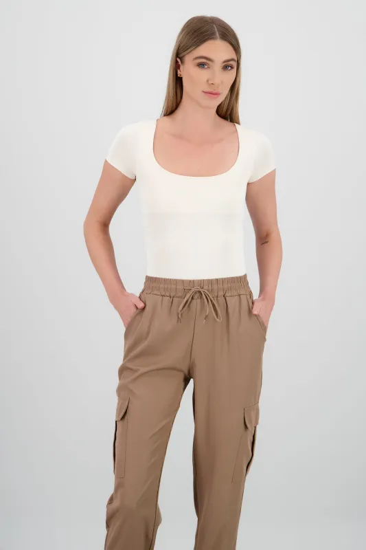 Bodysuit escote cuadrado doble tela sold by Shasa