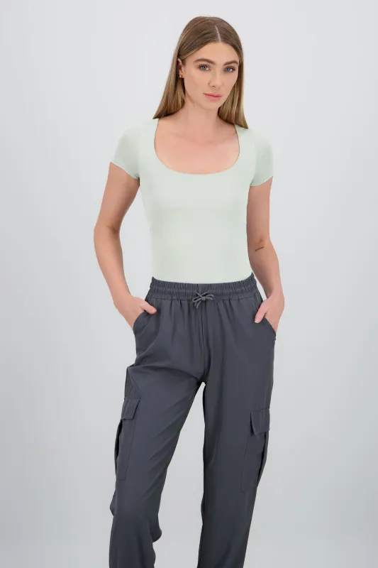 Bodysuit escote cuadrado doble tela sold by Shasa