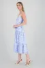 Vestido maxi lino estampado sold by Shasa
