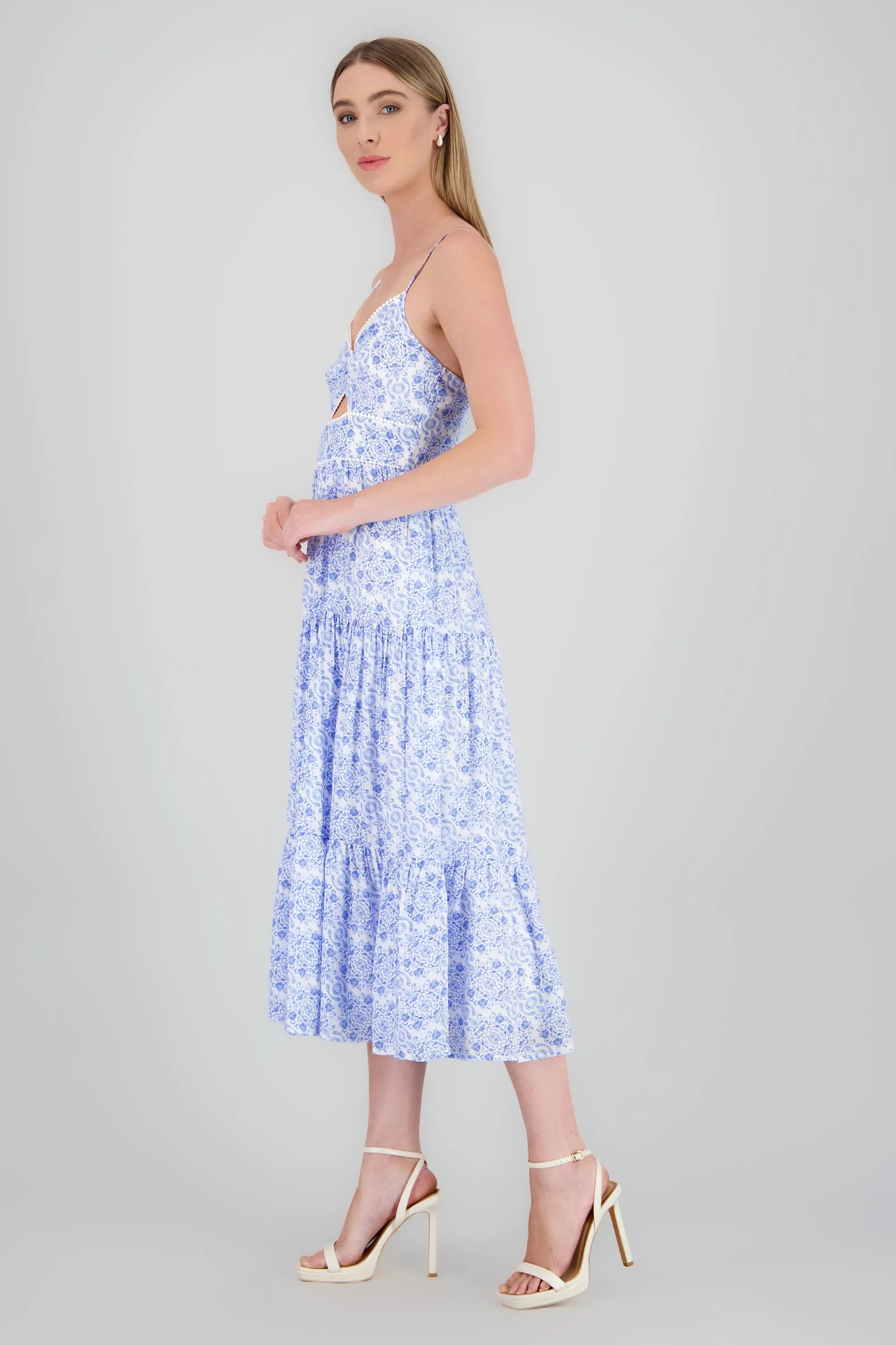 Vestido maxi lino estampado sold by Shasa product image thumbnail 3